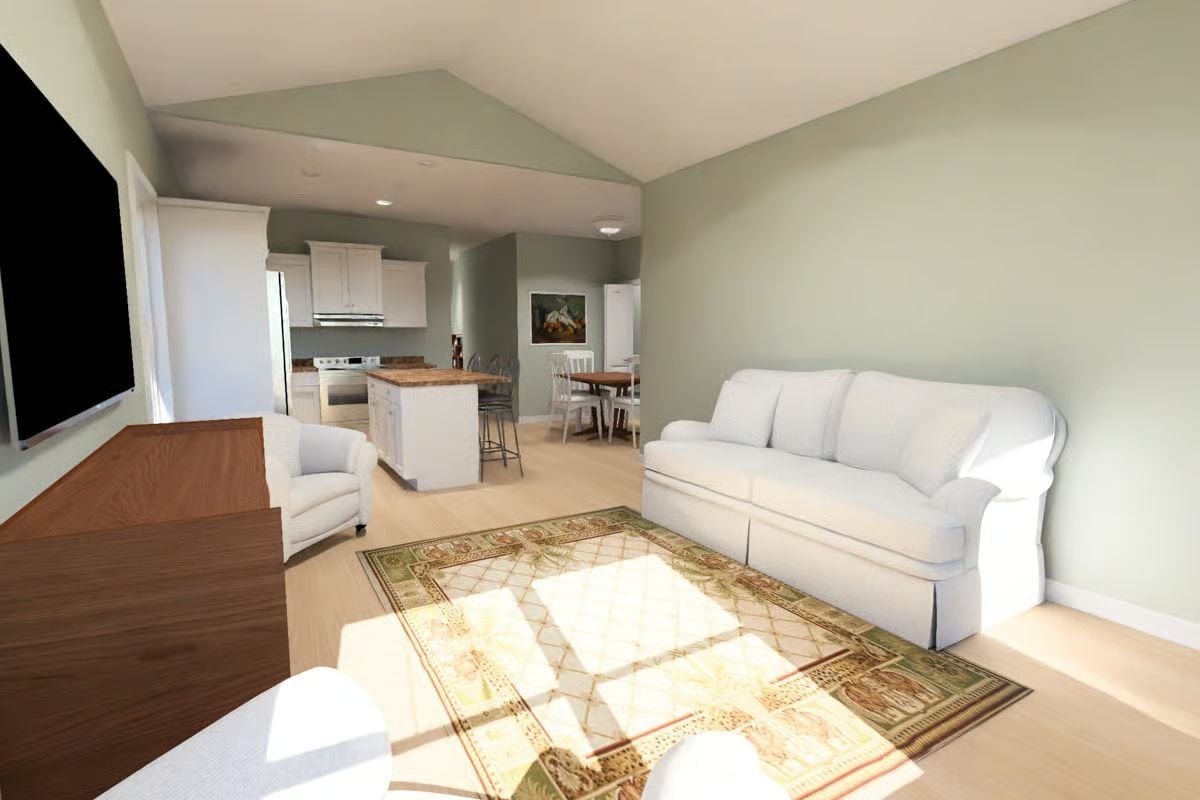 Open-Concept Living Where the Kitchen Keeps You Company From Across the Room