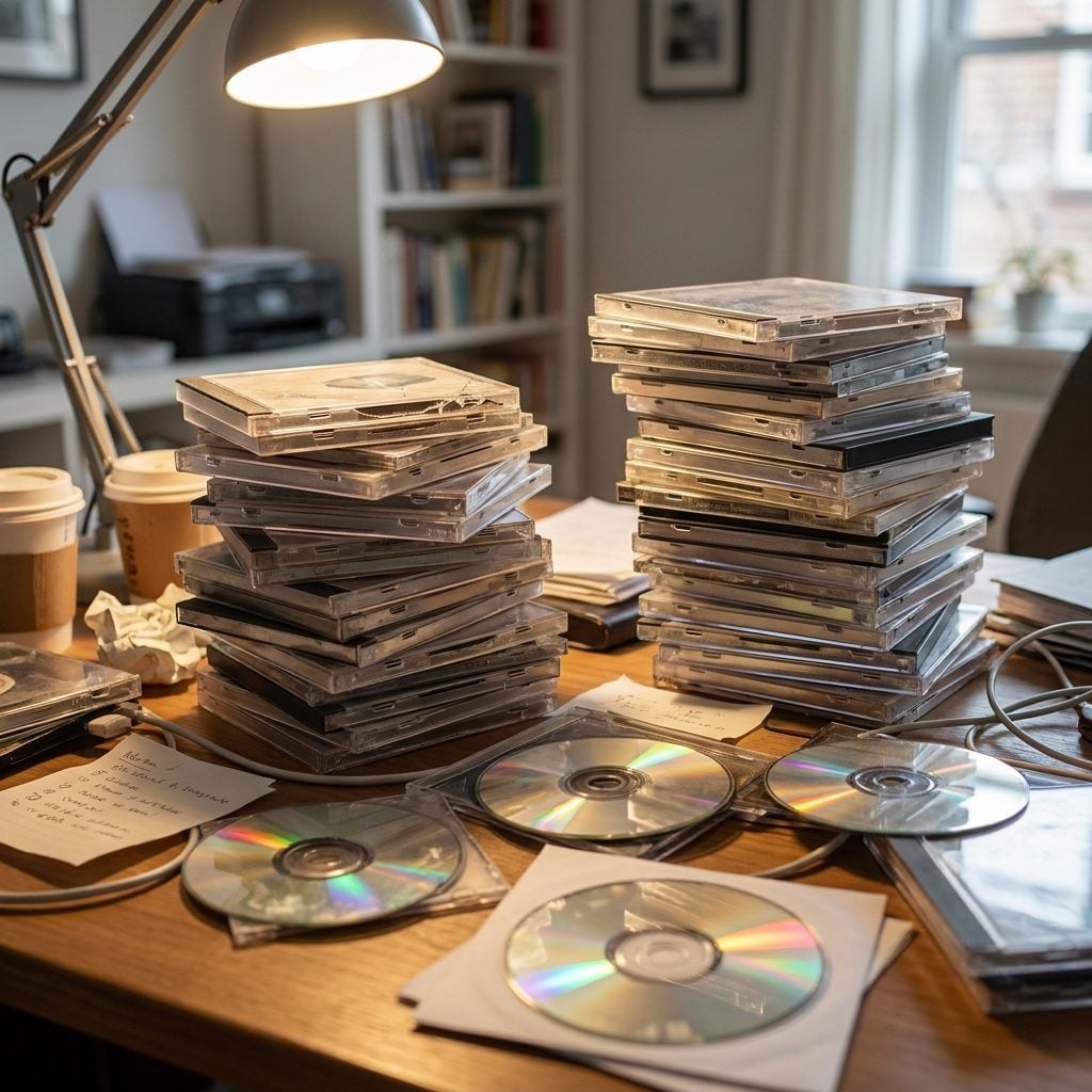 Software CDs and Installation Disks Piling Up on Every Surface