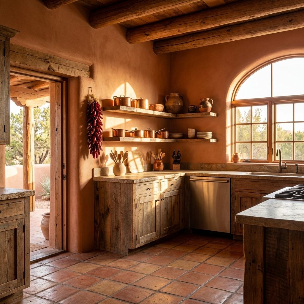 Southwestern Terracotta Kitchens
