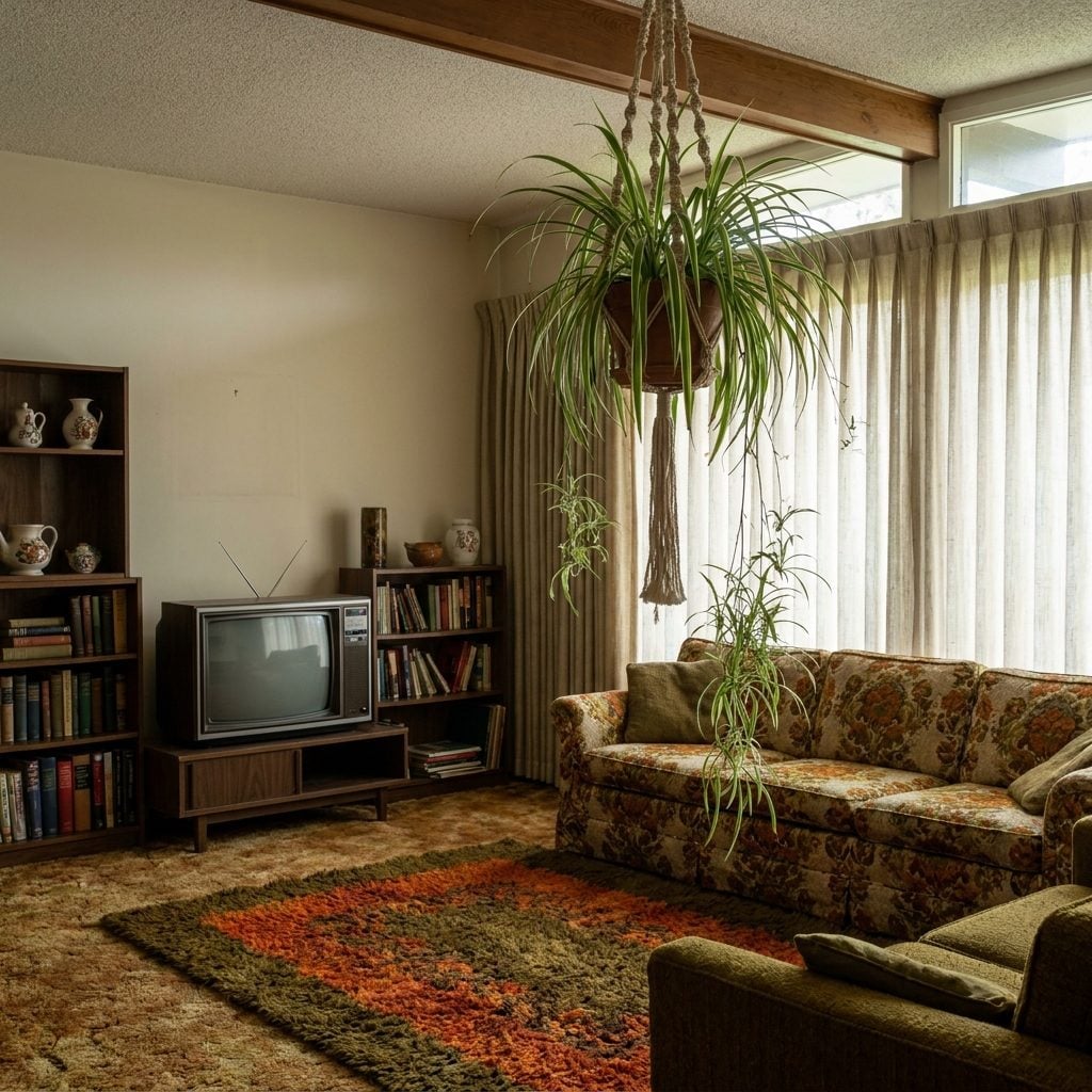 The Spider Plant Dangling From the Ceiling