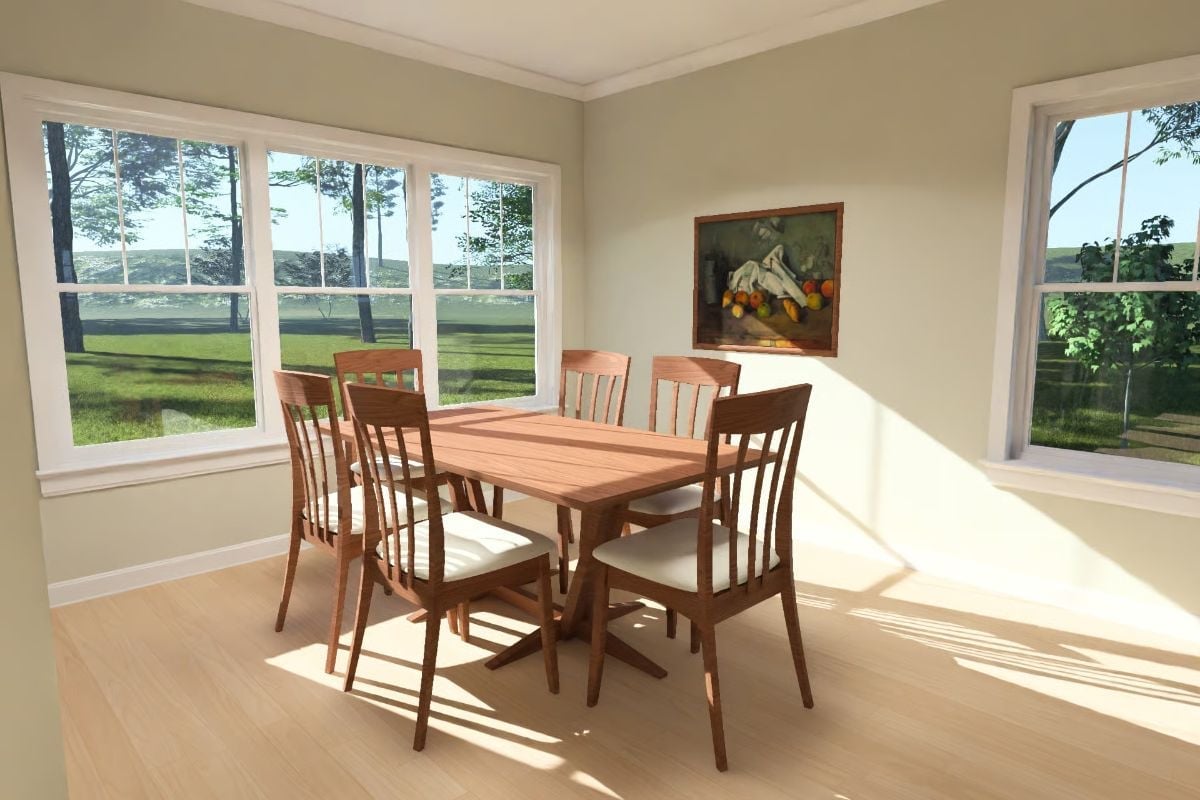 Cherry Wood Dining Set and a Still Life Painting That Actually Earns Its Wall Space