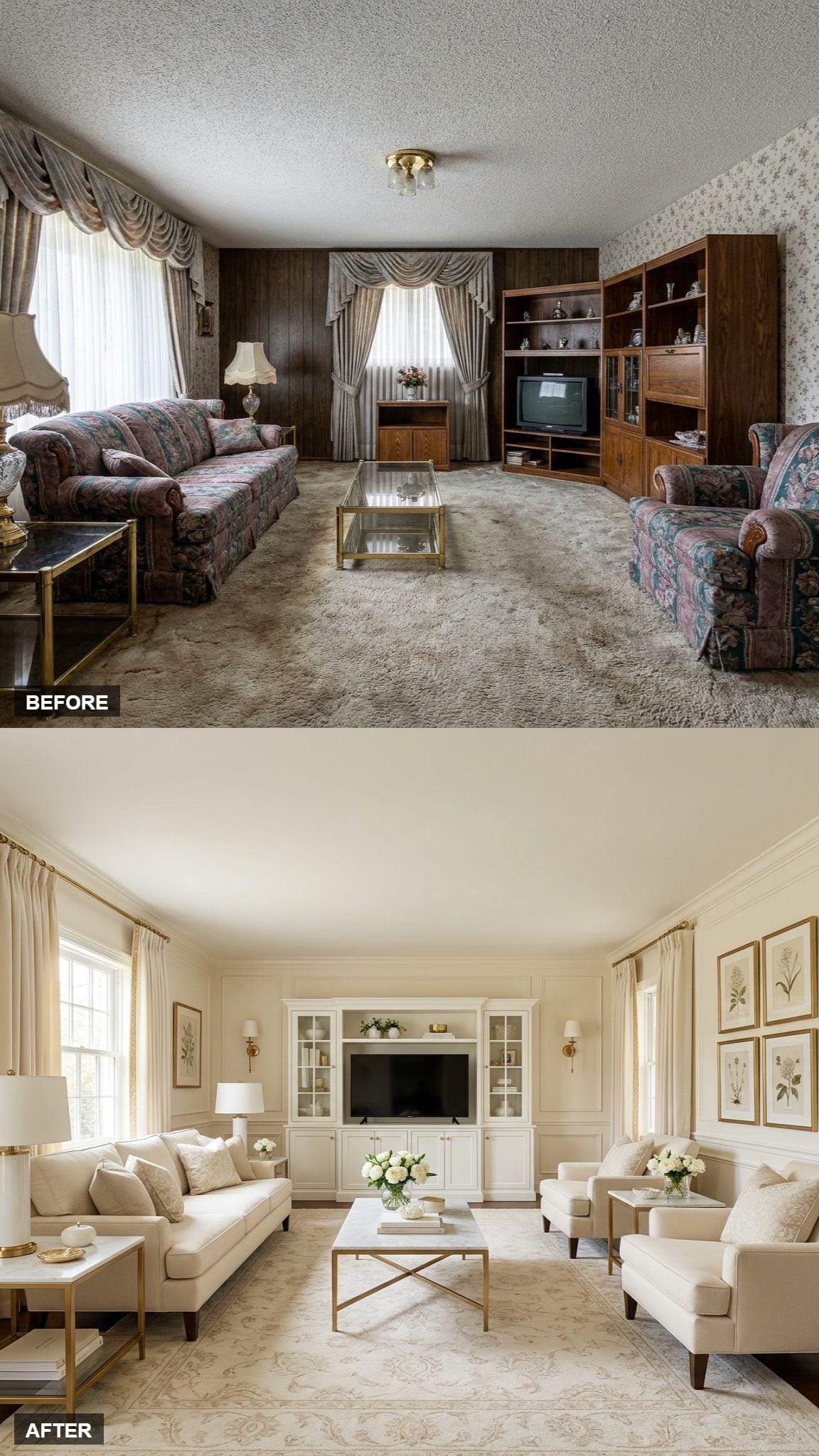 Symmetrical Formal-Cozy Layout That Balances Without Going Stiff