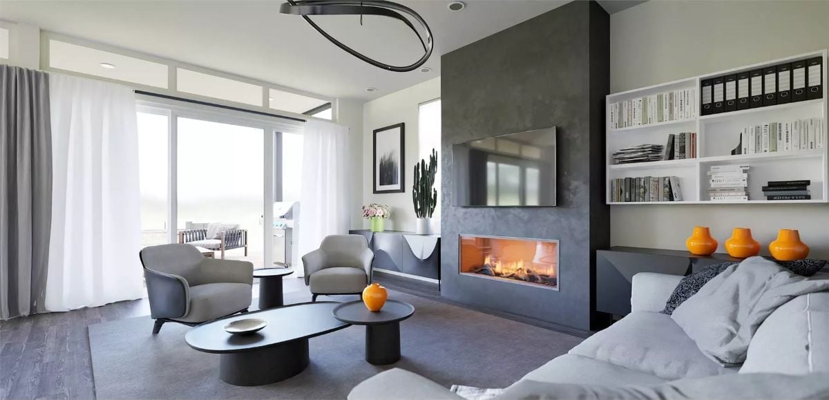 Warm Fire, Cool Palette, and Three Orange Vases That Earn Their Keep