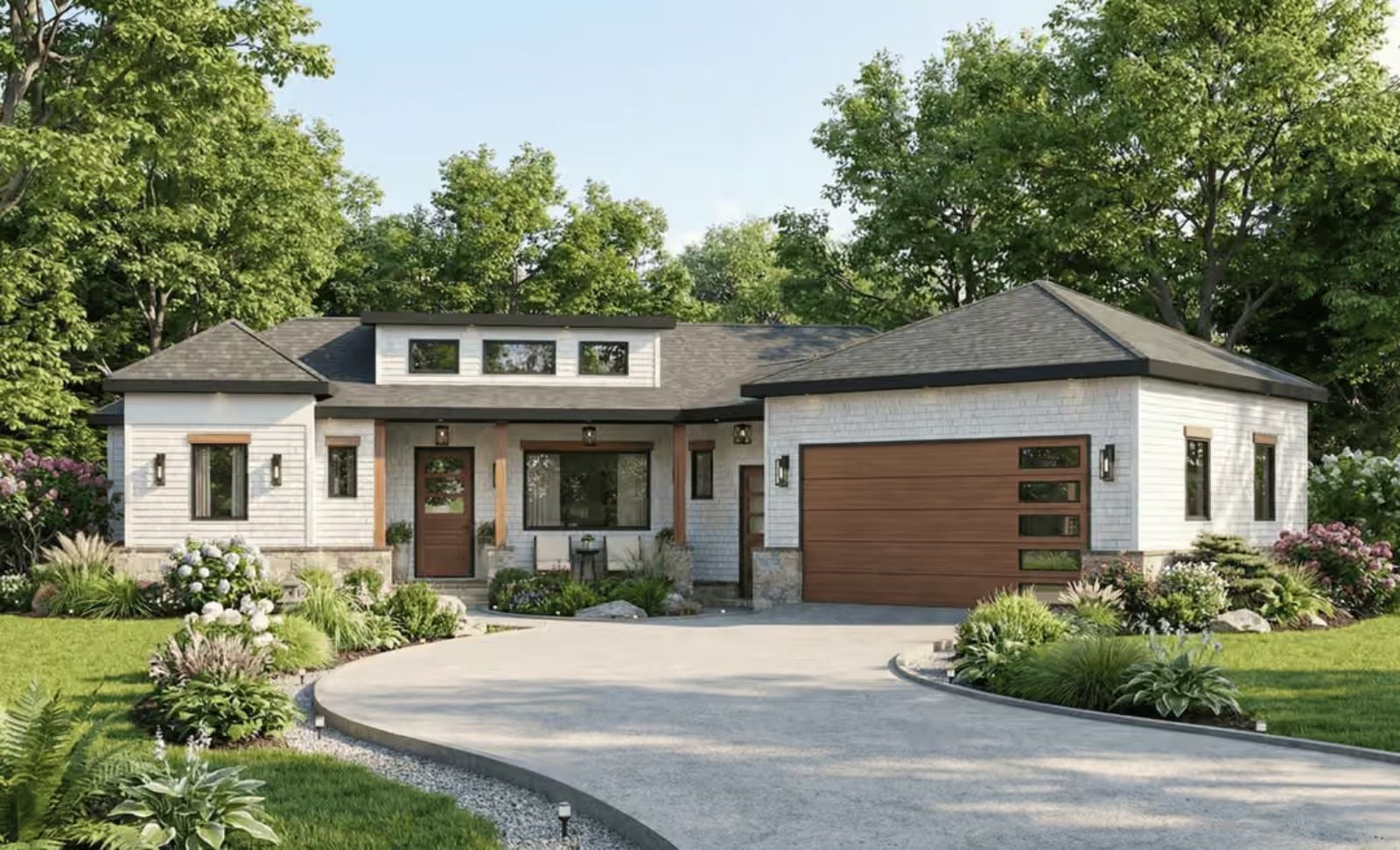 The Clearstory 3-Bedroom Contemporary with Rear Porch and Deck Designed for Families Who Love Big Gatherings and Quiet Mornings (Floor Plan)
