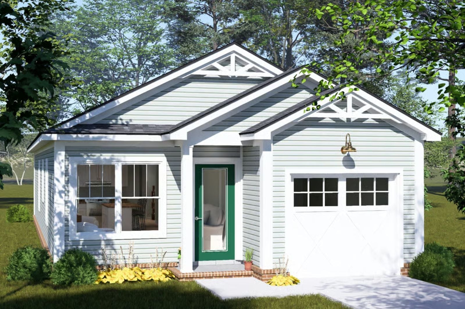 The Snuggery 3-Bedroom Cottage with Open-Concept Kitchen Designed for Couples Who Love a Quiet Morning Coffee More Than Anything (Floor Plan)