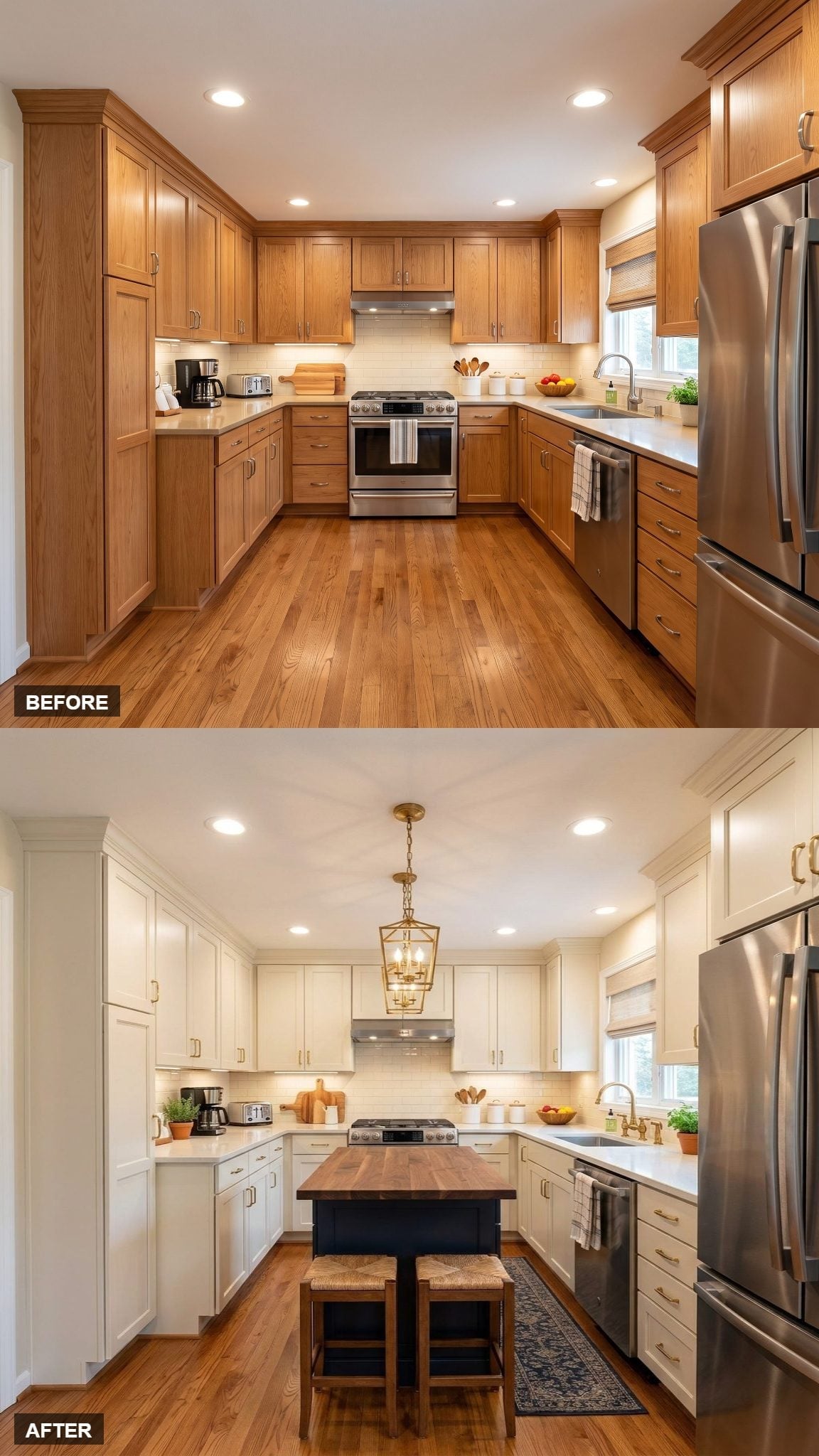 Gold Lantern, Navy Island, and the White Cabinets That Finally Let Both Shine