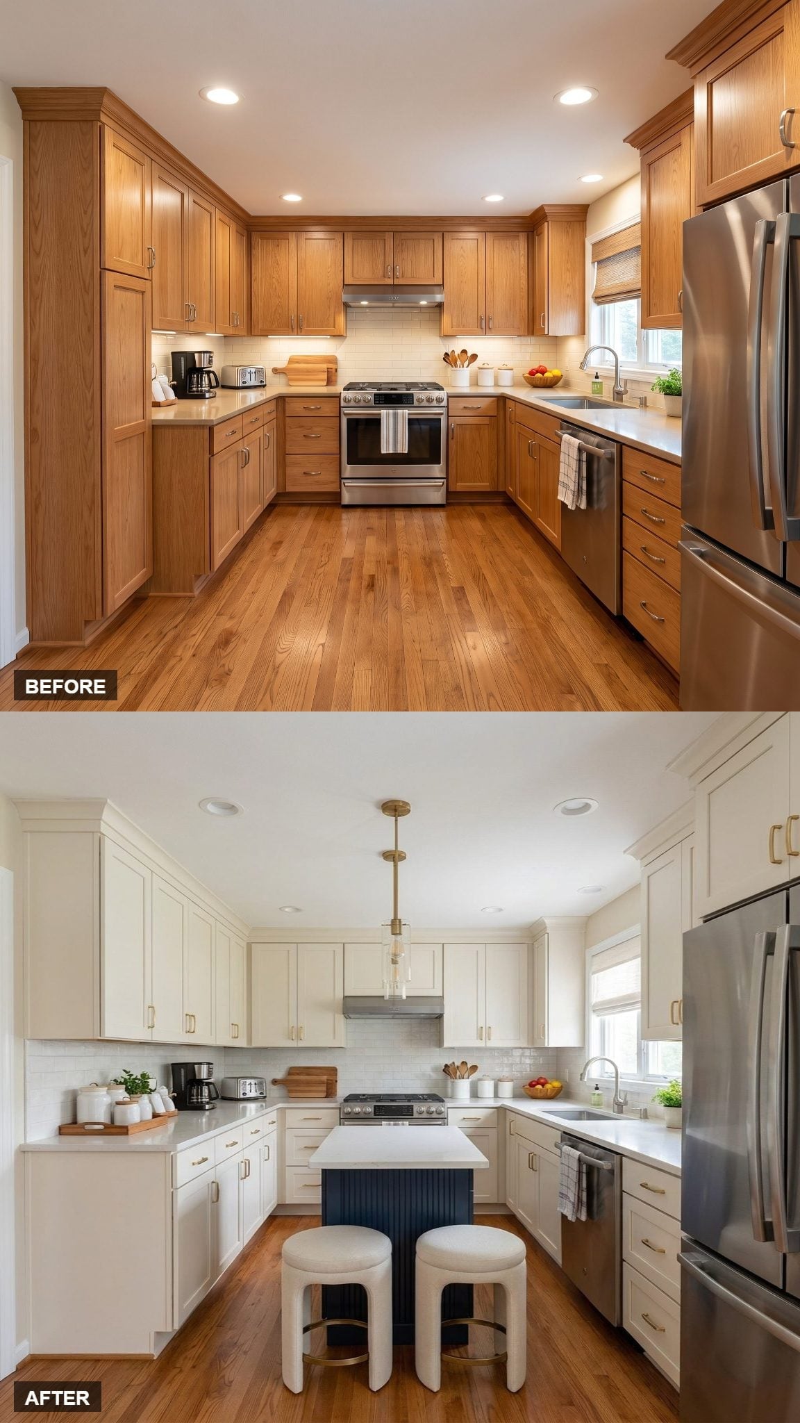 Navy Island Base, Brass Pulls, and One Pendant That Finally Had Somewhere to Land