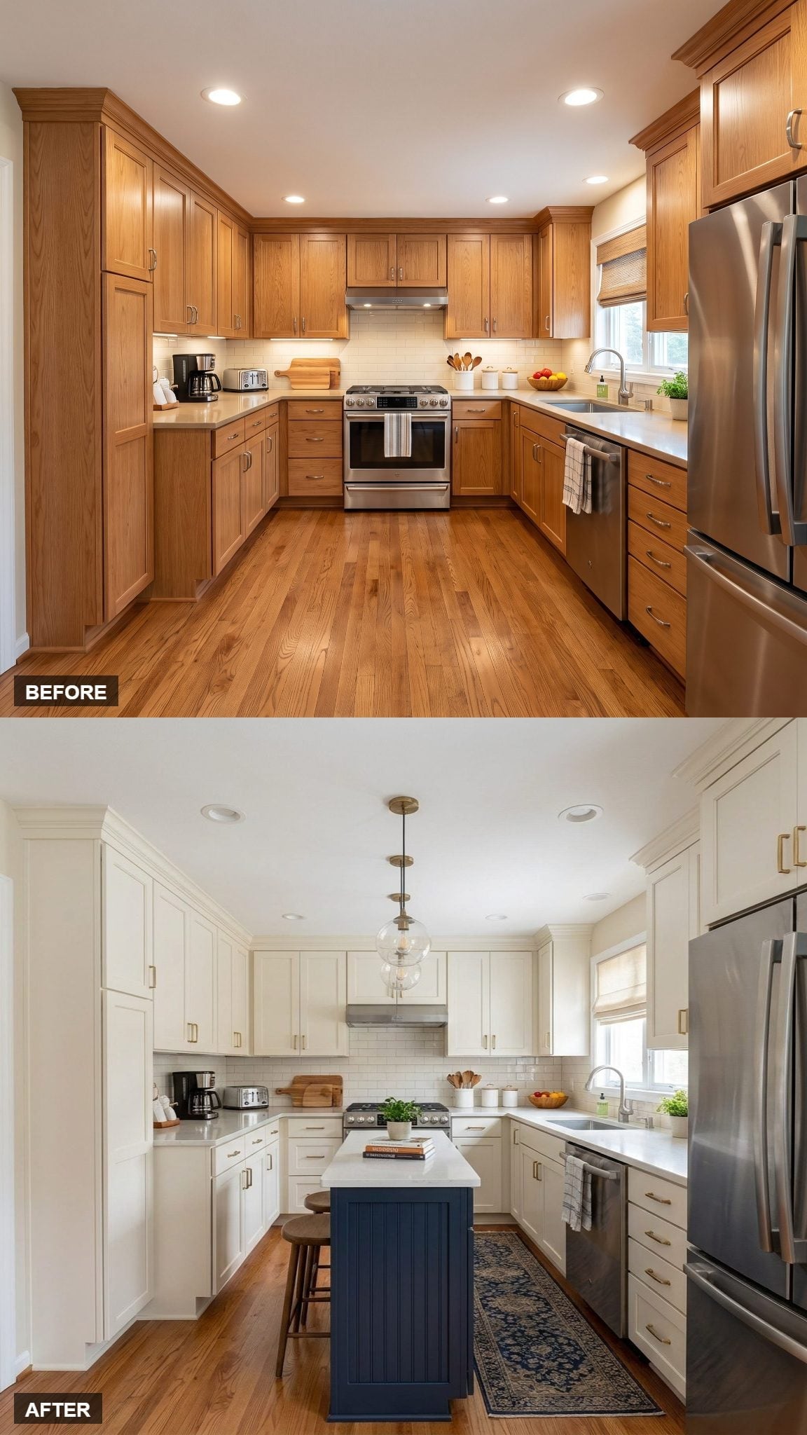White Shakers, Navy Island, and One Pendant That Earned Its Spot on the Ceiling
