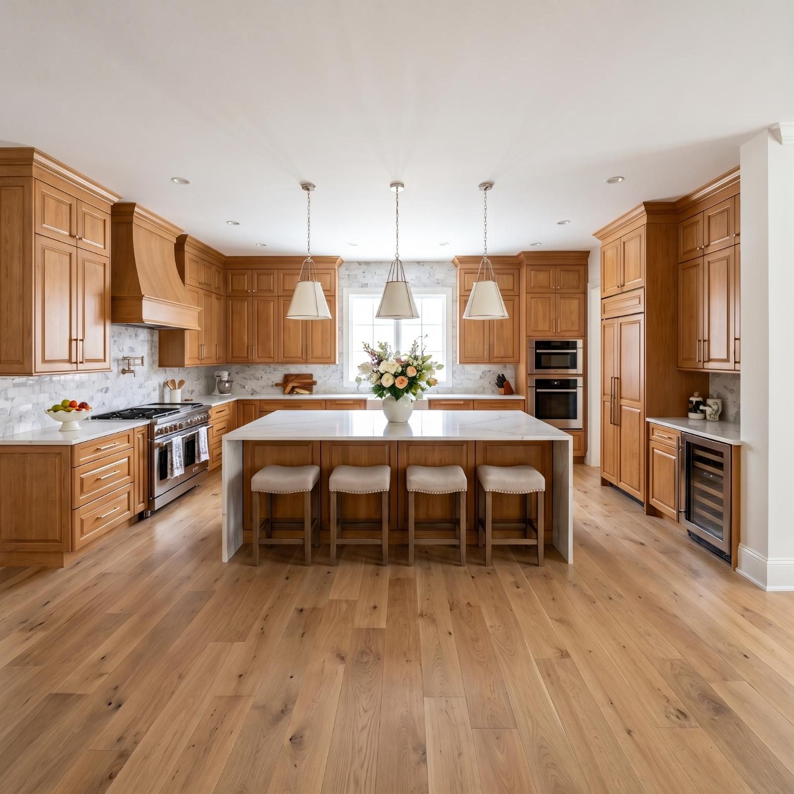 They Almost Painted Their Kitchen Cabinets White. Then AI Showed Them These 35 White and Deep Burgundy Before & After Designs