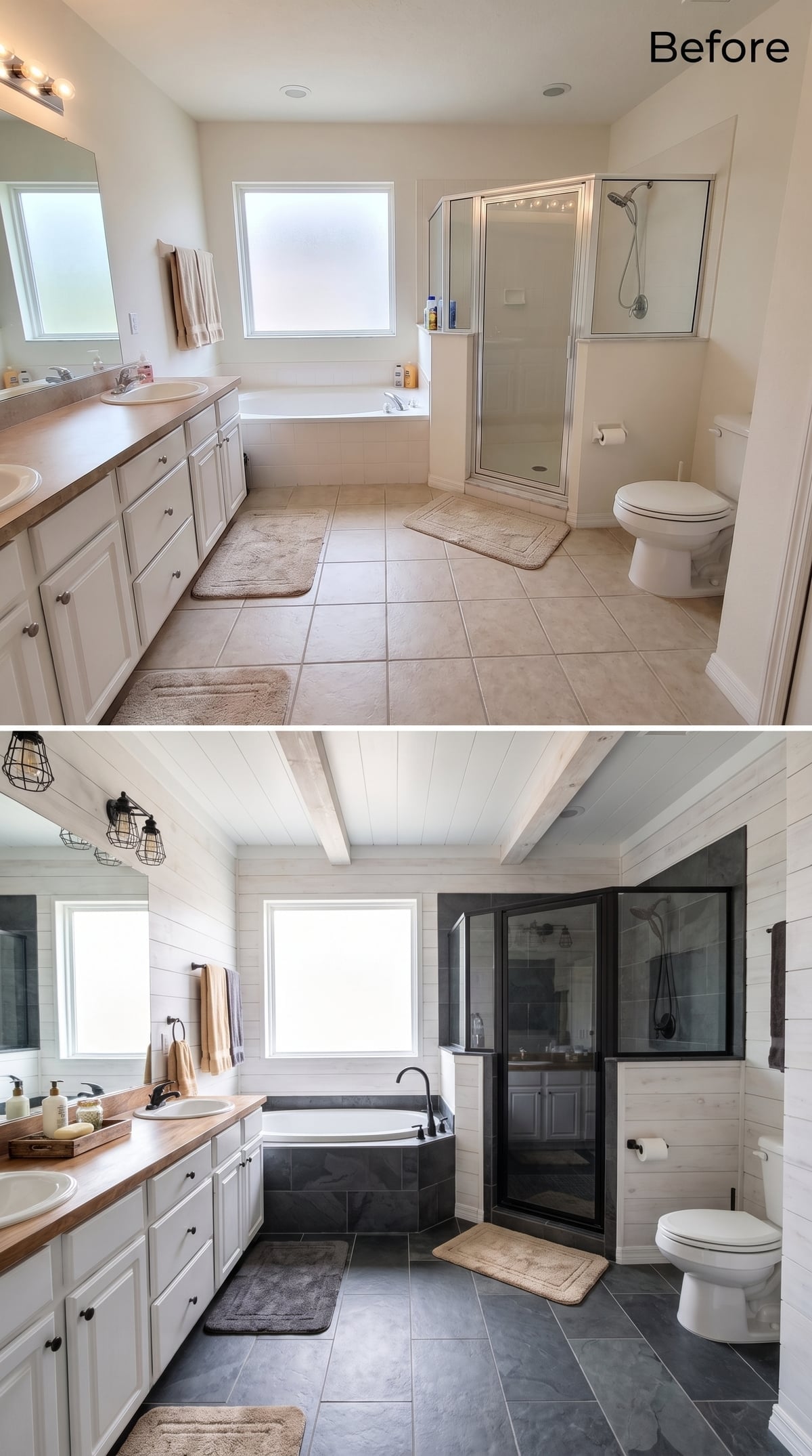 Slate Floors, Beam Ceiling, and Black Hardware That Actually Earns Its Keep