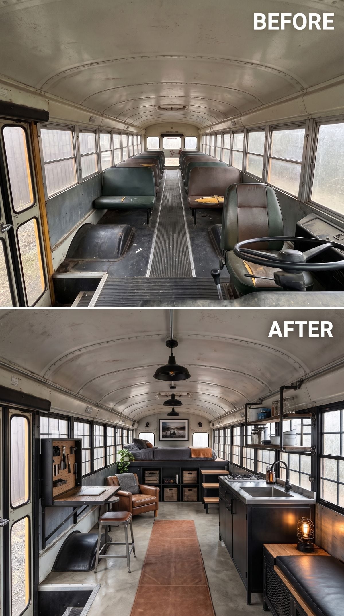 Industrial Bones, Residential Soul: A Skoolie That Means Business