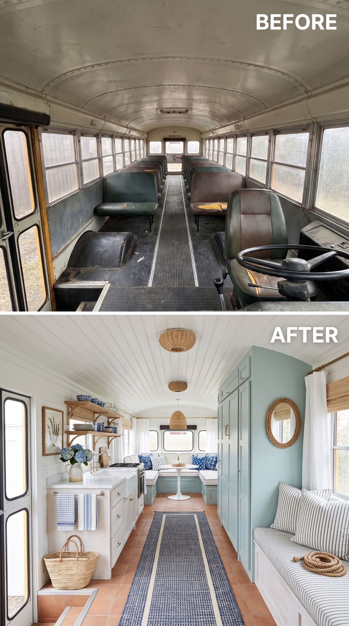 Sage Cabinetry, Terra Cotta Floors, and a Bus That Forgot What It Was