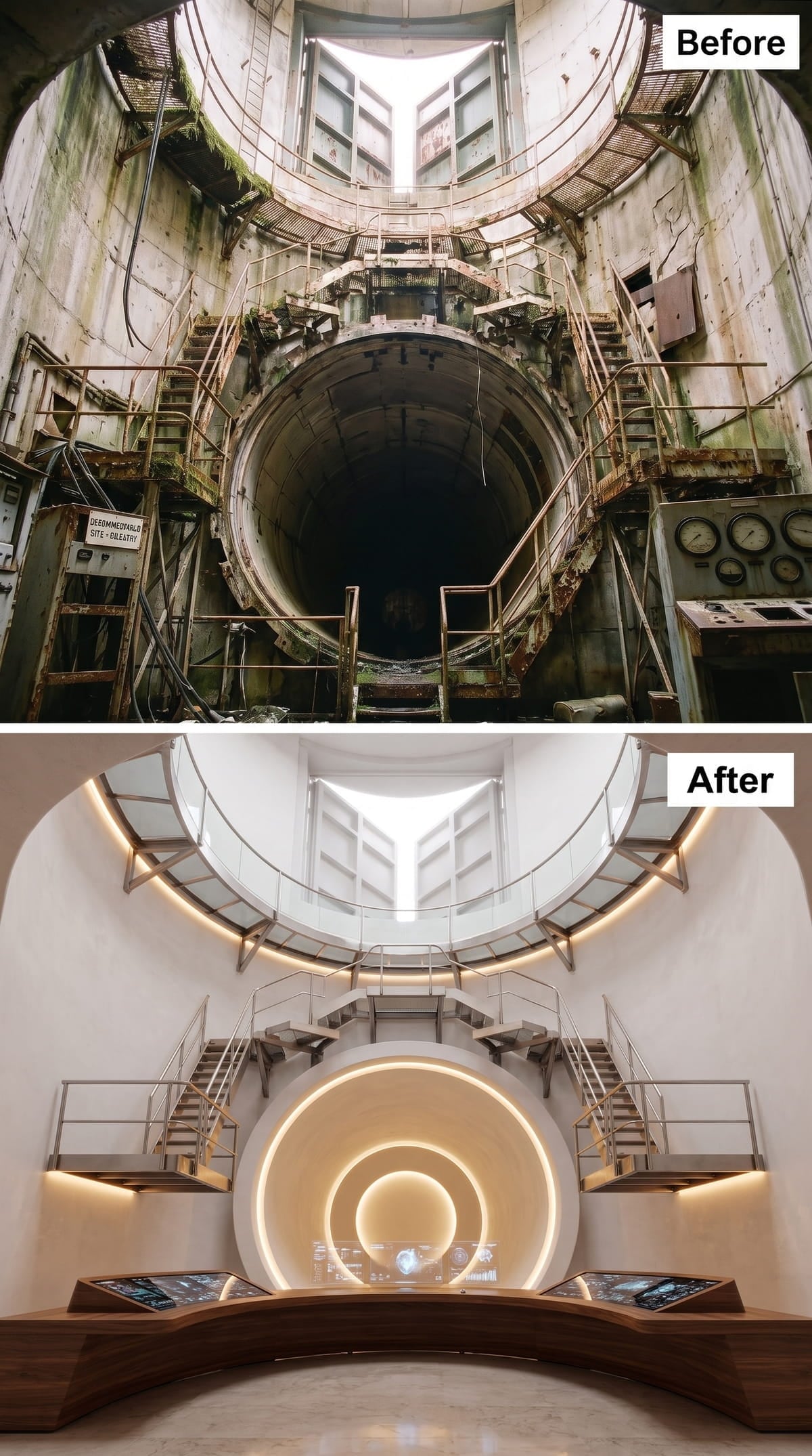 Concentric Light Rings Turn the Launch Port Into an Exhibit