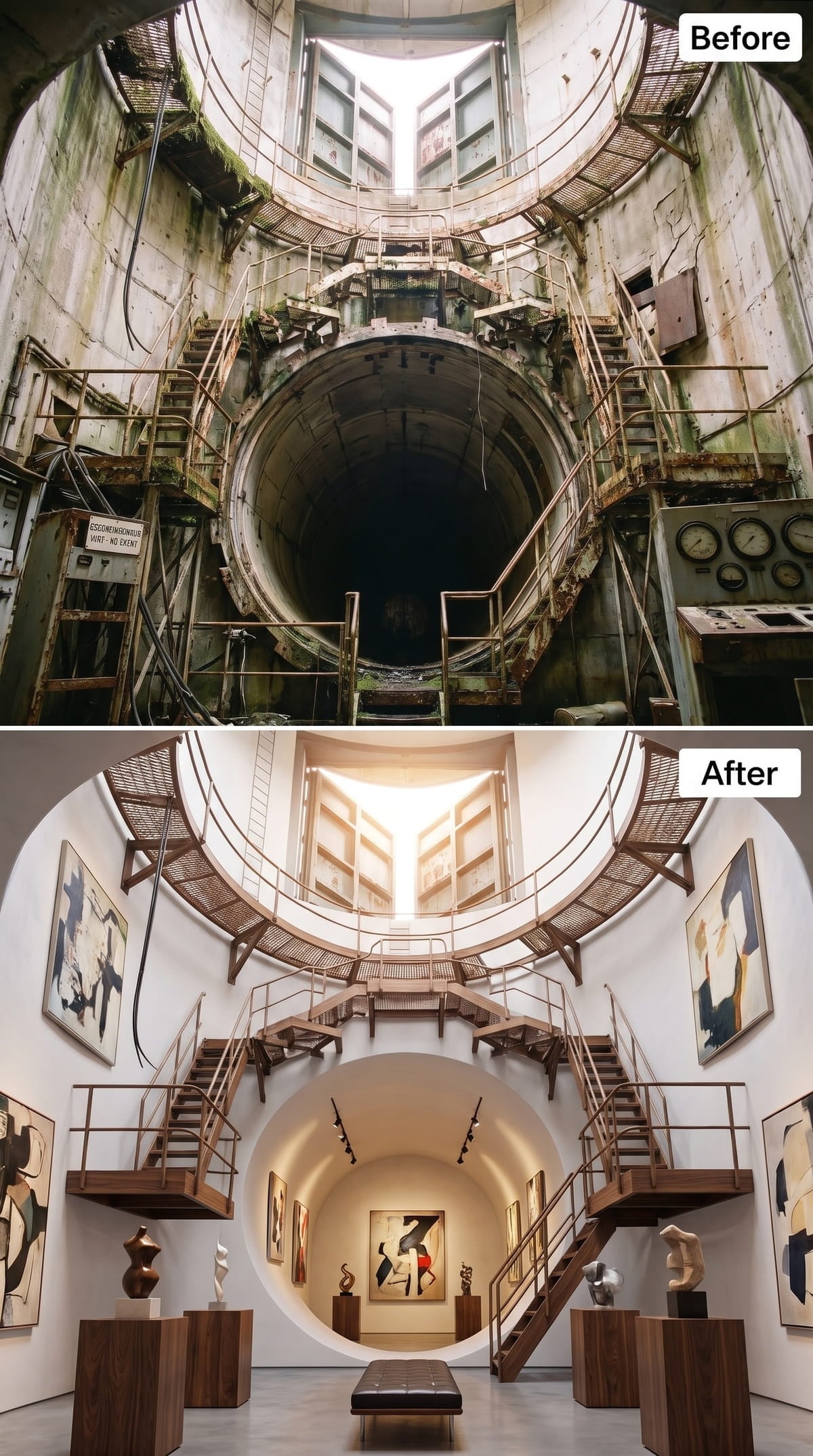 Decommissioned and Reborn: Inside the Silo's Grand Entrance Hall