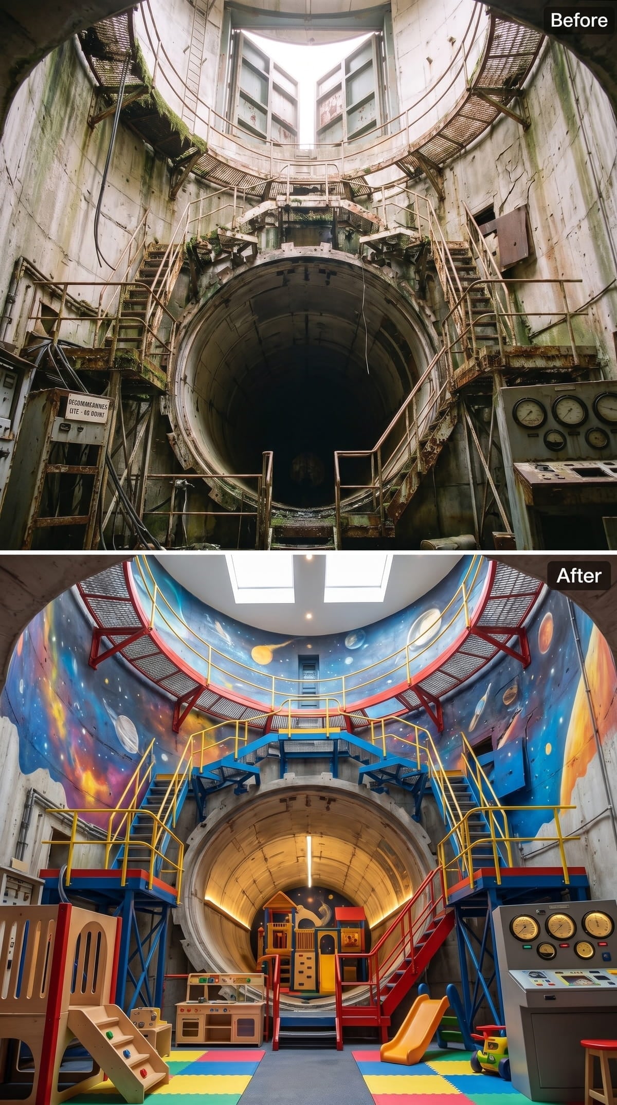 Rocket Ship Dreams Take Over the Former Launch Tunnel