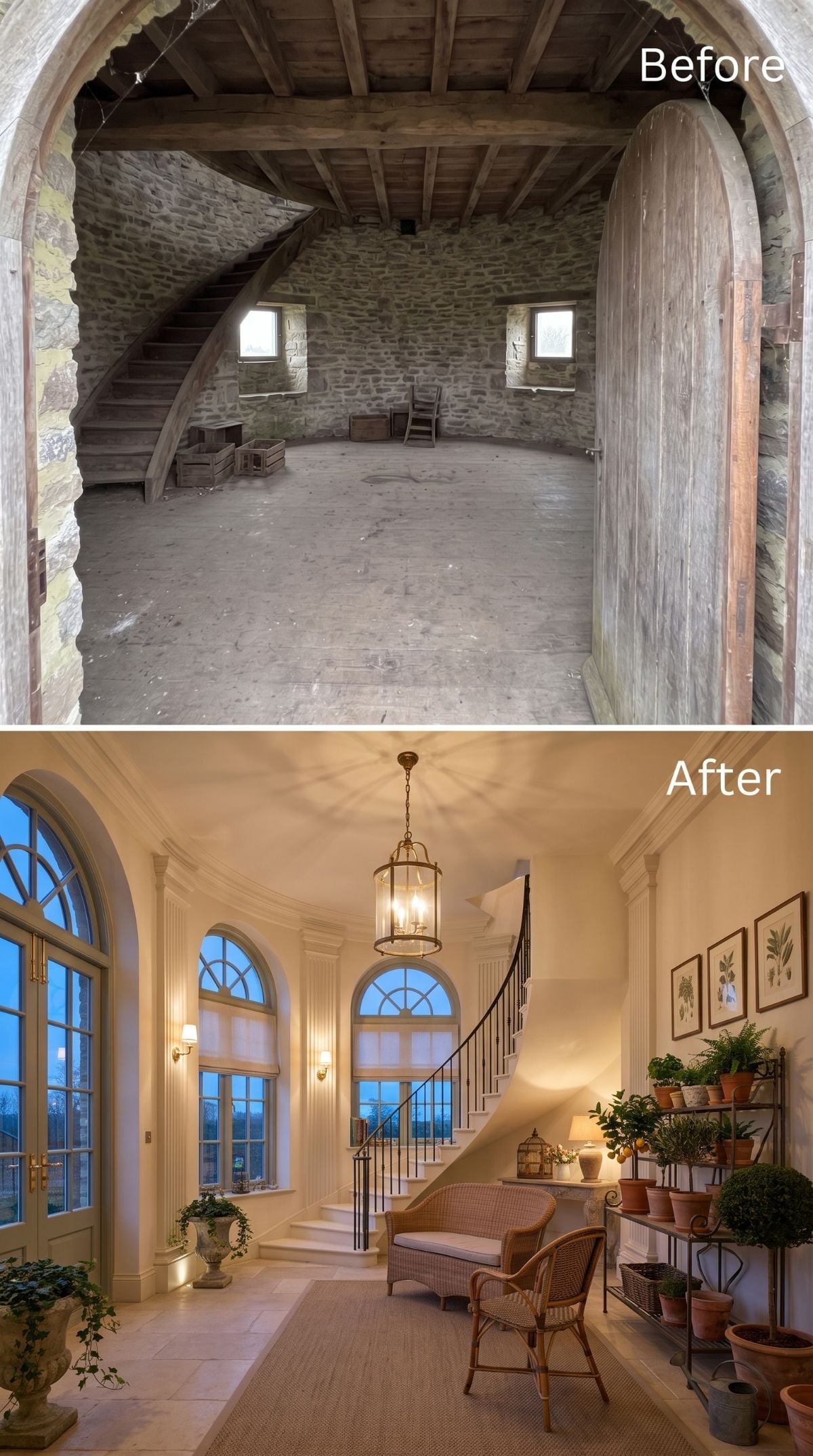 Crumbling Windmill Stone Walked Into a Georgian Foyer and Nobody Argued