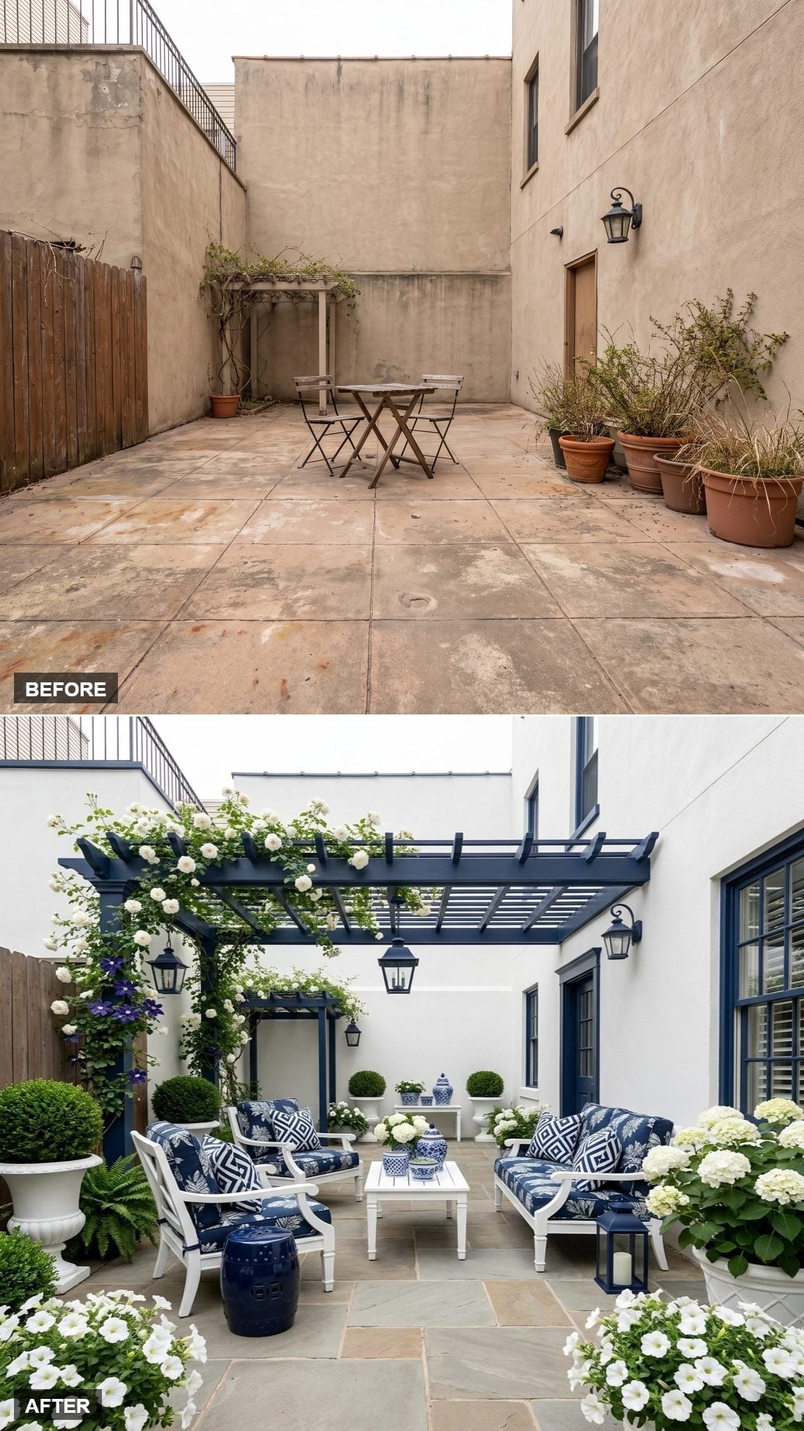 Climbing Roses, Chinoiserie Jars, and a Pergola That Earned Its Square Footage