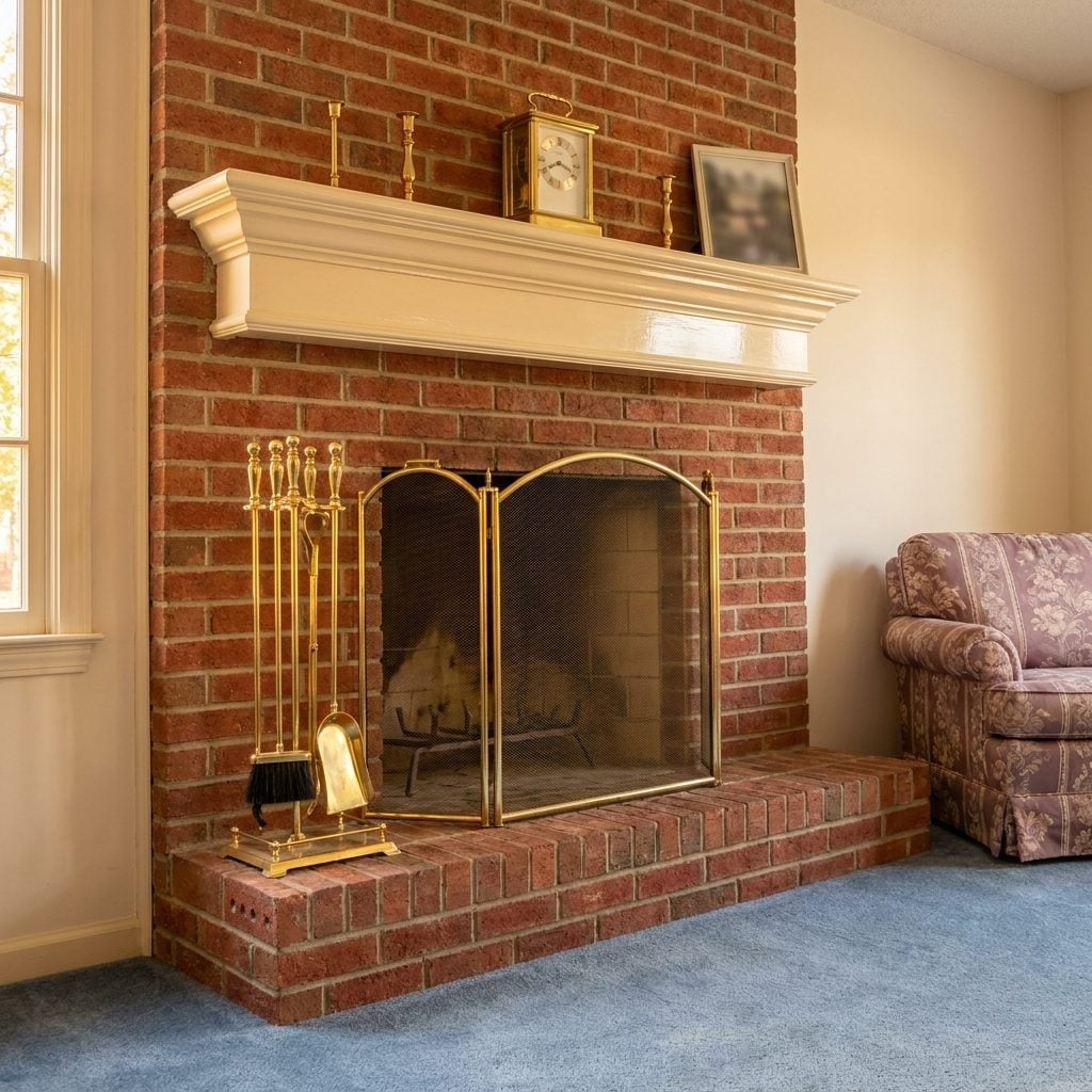 Brass Fireplace Tools Were the Finishing Touch Nobody Skipped