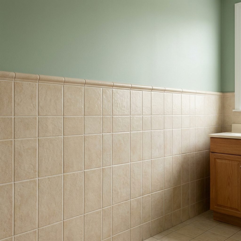 Tile Climbing Halfway Up Every Wall