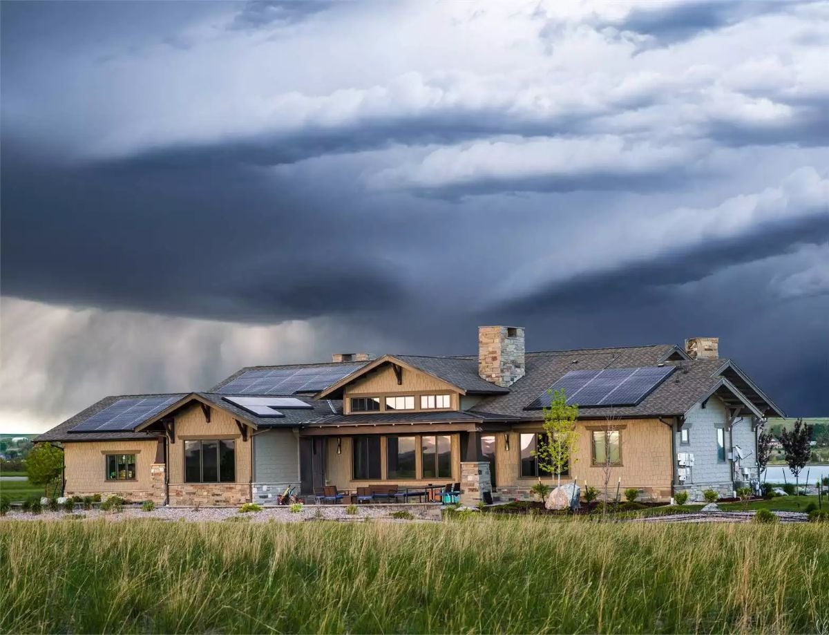 Solar Panels and Storm Clouds Make a Case for Energy Independence