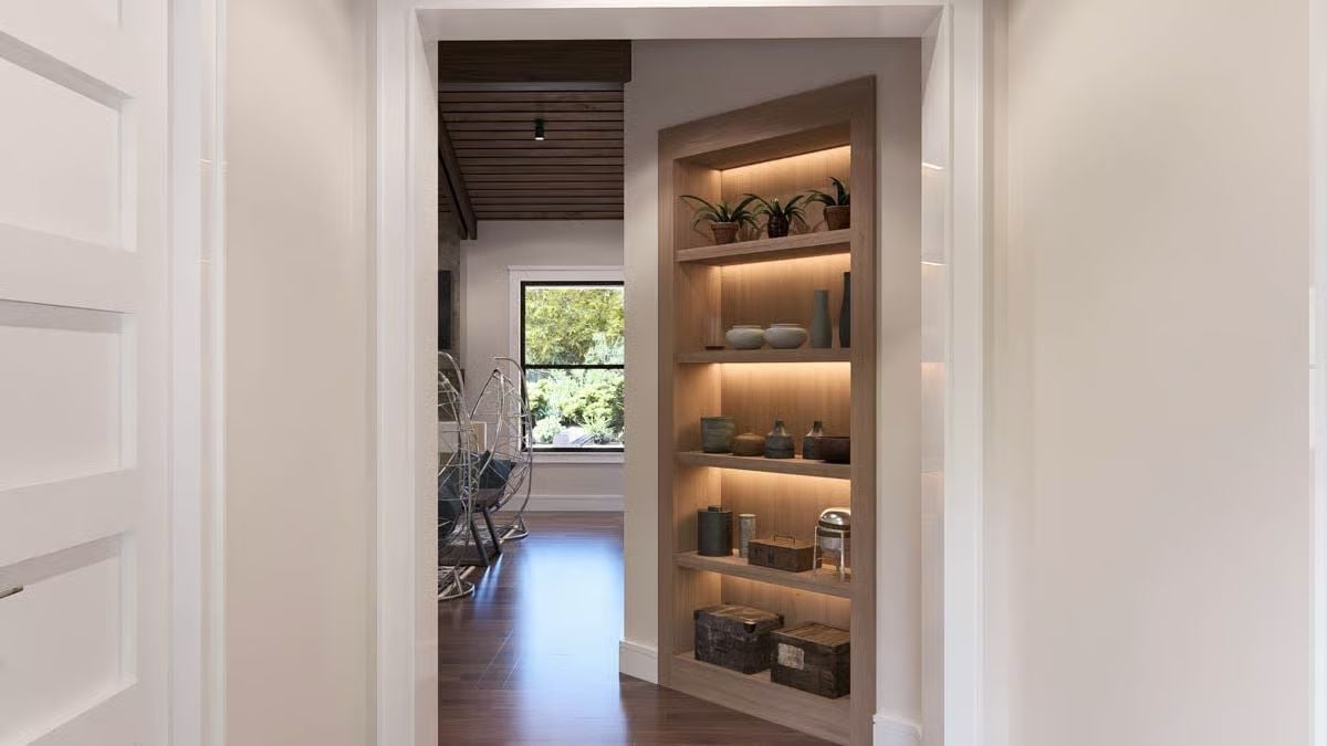 LED Strip Lighting and a Built-In Niche That Earns Its Place on the Wall