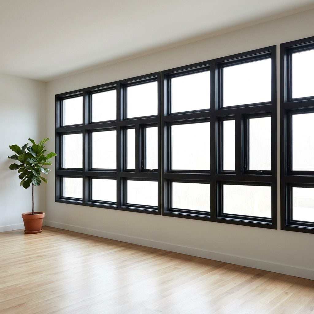 Using Black Trim Around Every Window and Door