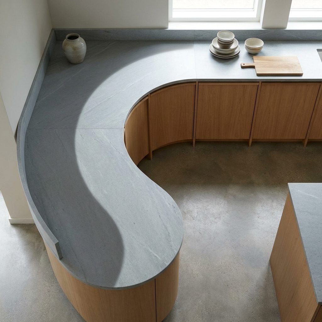 Using Countertop Depth or Shape That Creates Large Hard-to-Reach Areas
