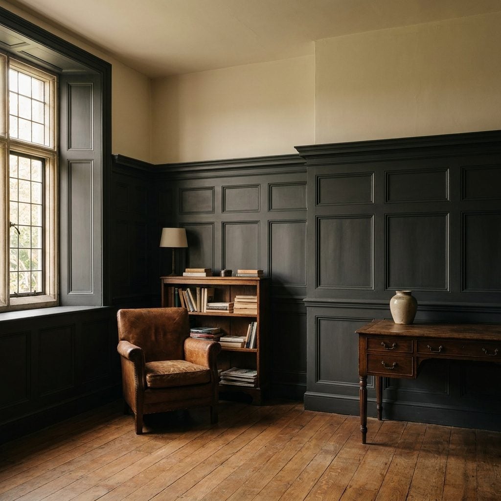 Using Dark Wainscoting That Is Too Tall for the Room
