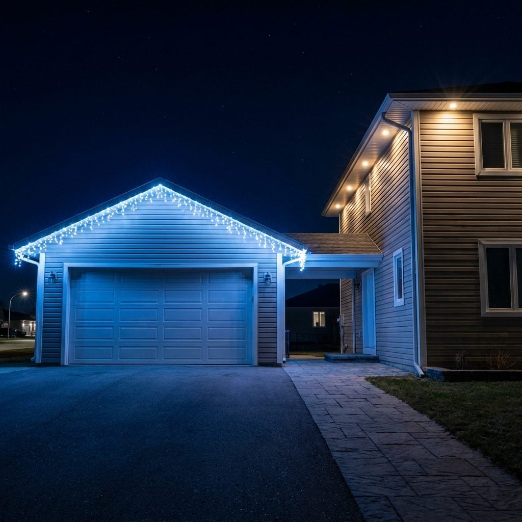 Using Different Bulb Spacing on Adjacent Rooflines