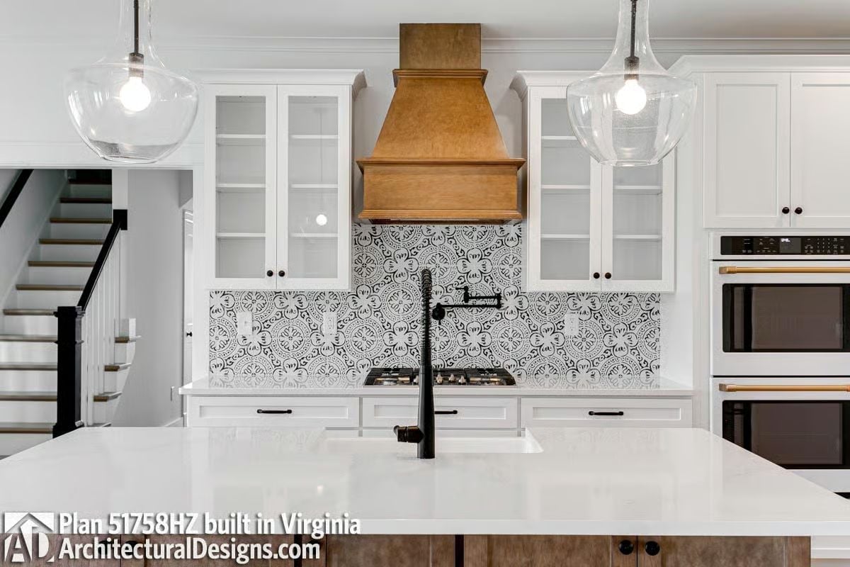 Copper Hood, Black Hardware, and a Backsplash That Earns Every Glance