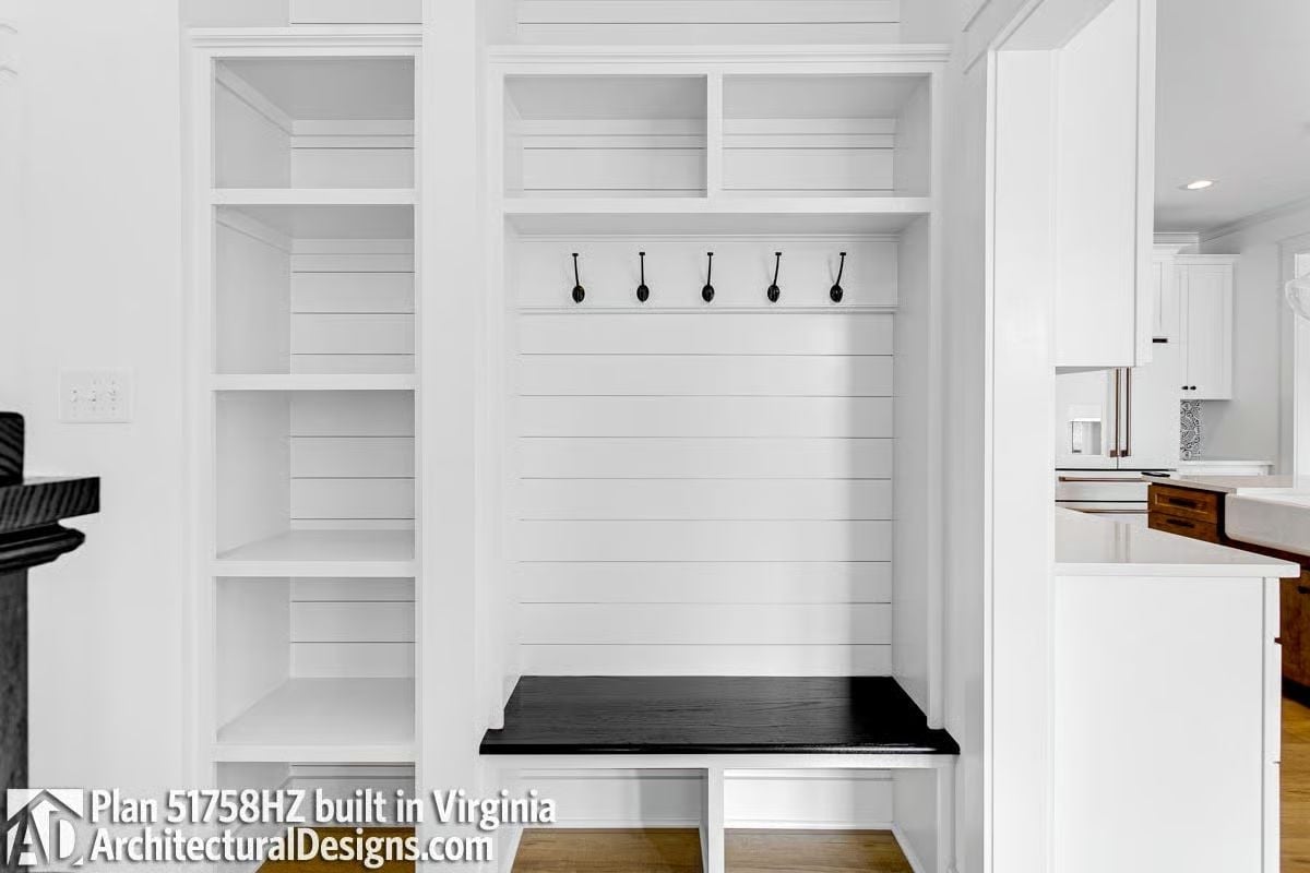 Shiplap, Black Coat Hooks, and a Bench That Earns Its Place Every Single Day