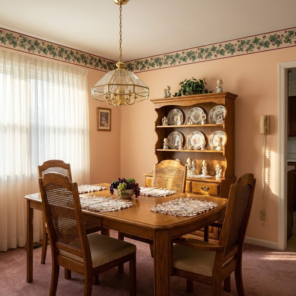 Wallpaper Borders Running Along the Ceiling Line