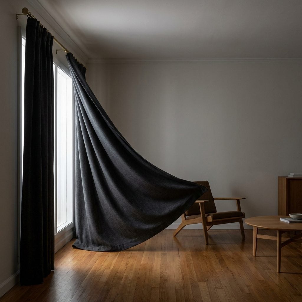 Washing or Airing Heavy Winter Drapes