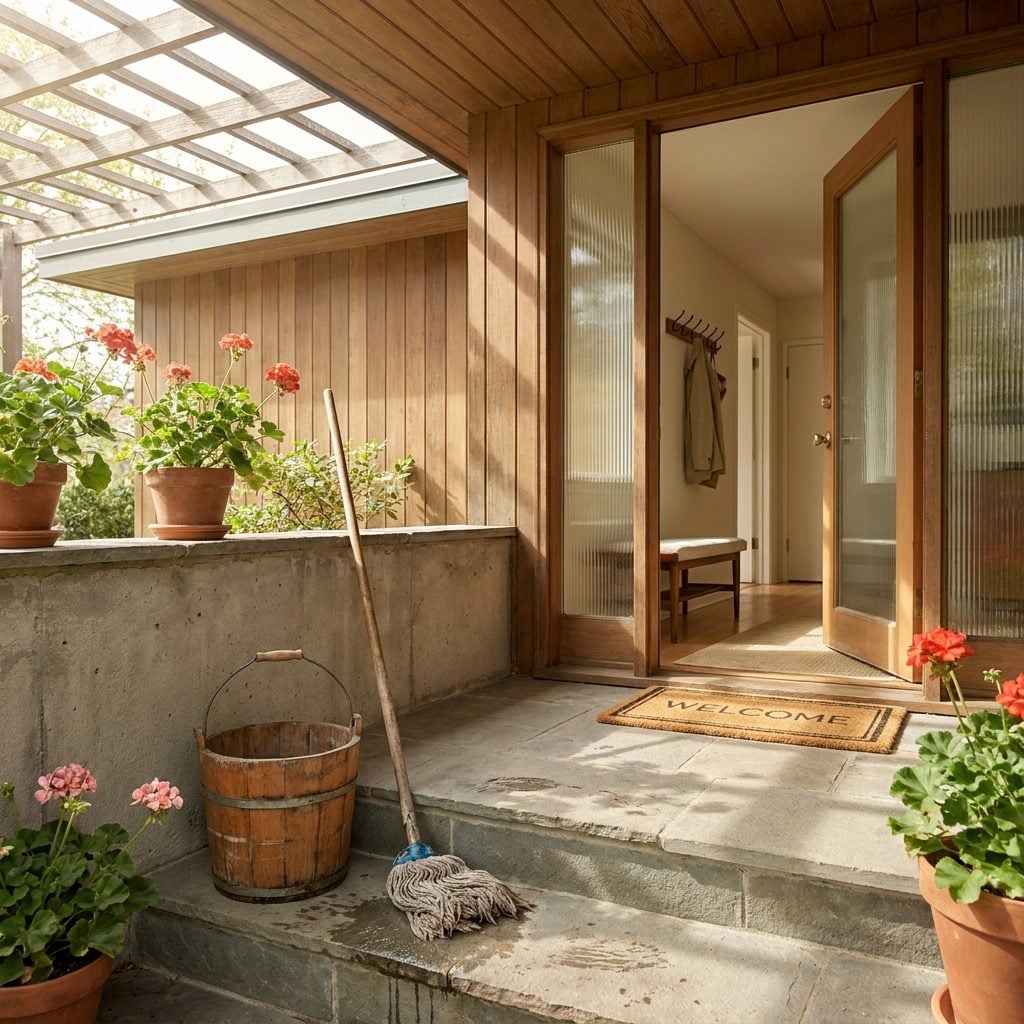 Washing Porches, Steps, and Entryways