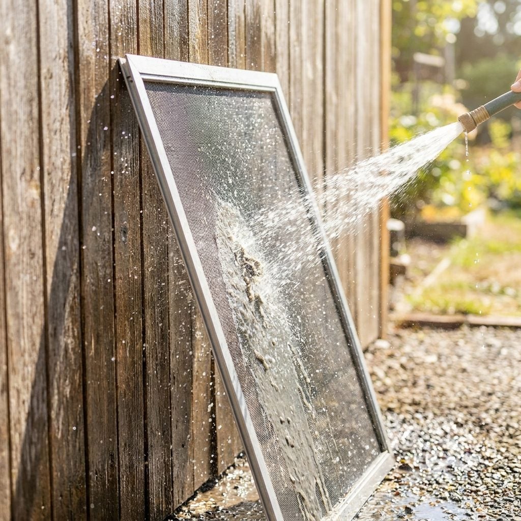 Washing Window Screens Before Putting Them Up