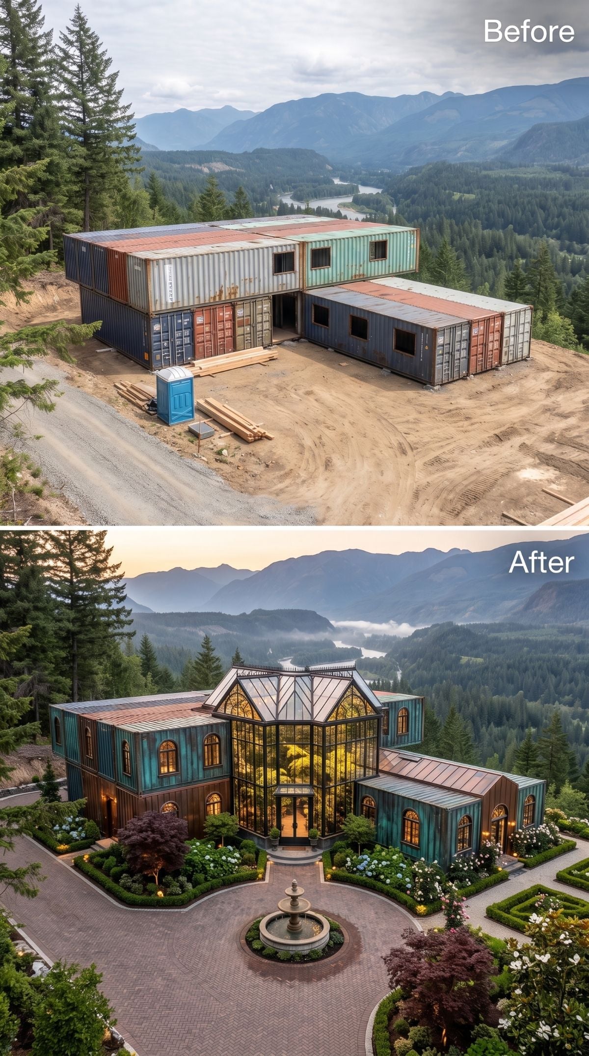 From Portable Toilets and Rust to Victorian Glass: One Site's Full Arc