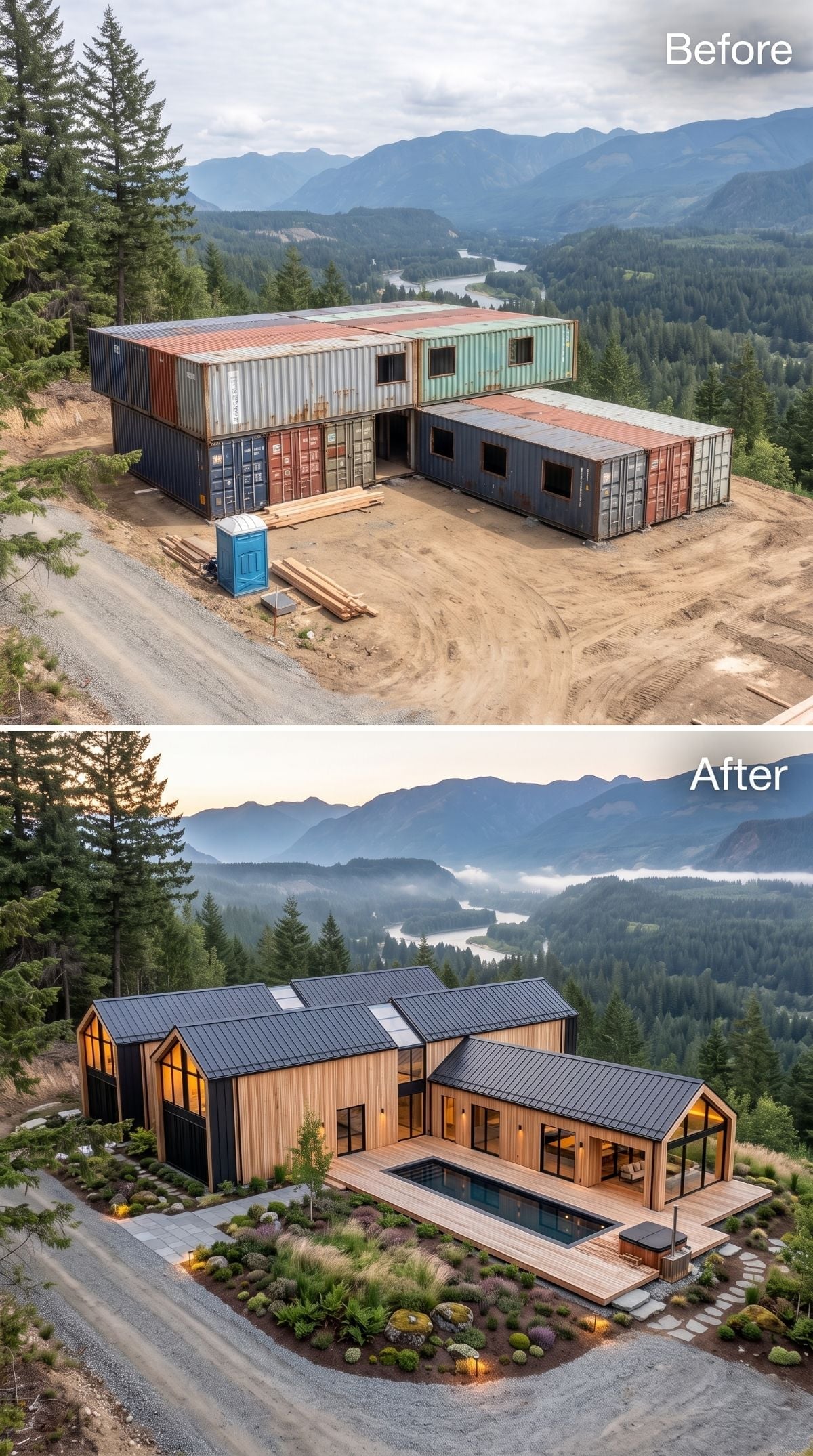 Mountain Dirt to Cedar and Glass: What Fifteen Containers Became at Dusk