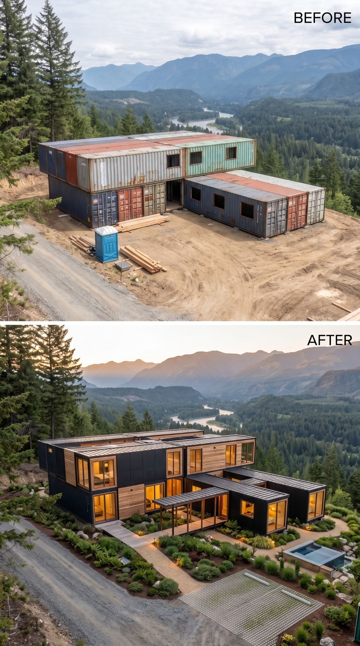 Raw Steel to Cedar-Clad Reality: What 15 Containers Actually Become