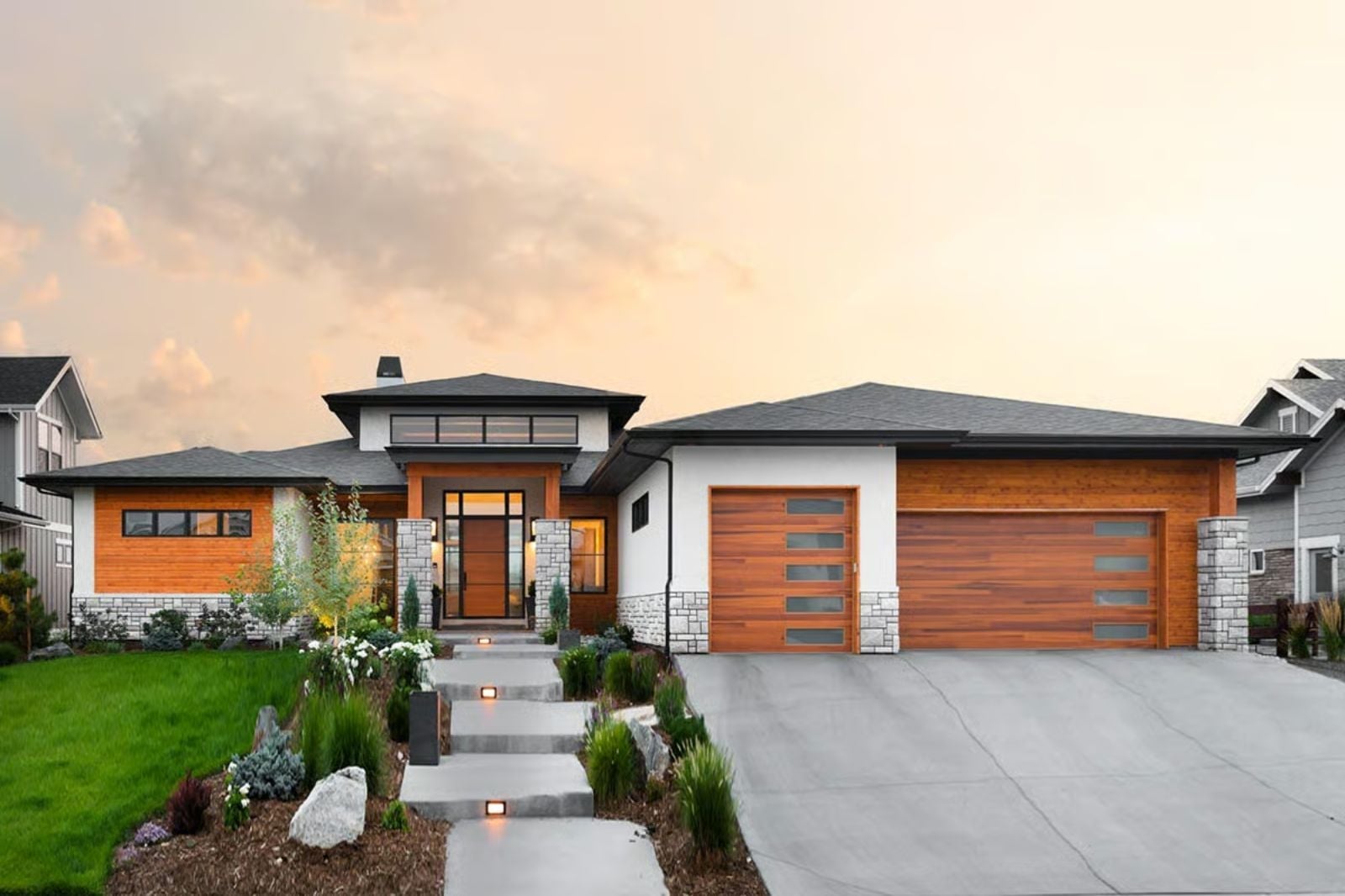 Westmere 4-Bedroom Contemporary Prairie with Home Theater Designed for Self-Made Homeowners Finally Building What They Always Wanted (Floor Plan)