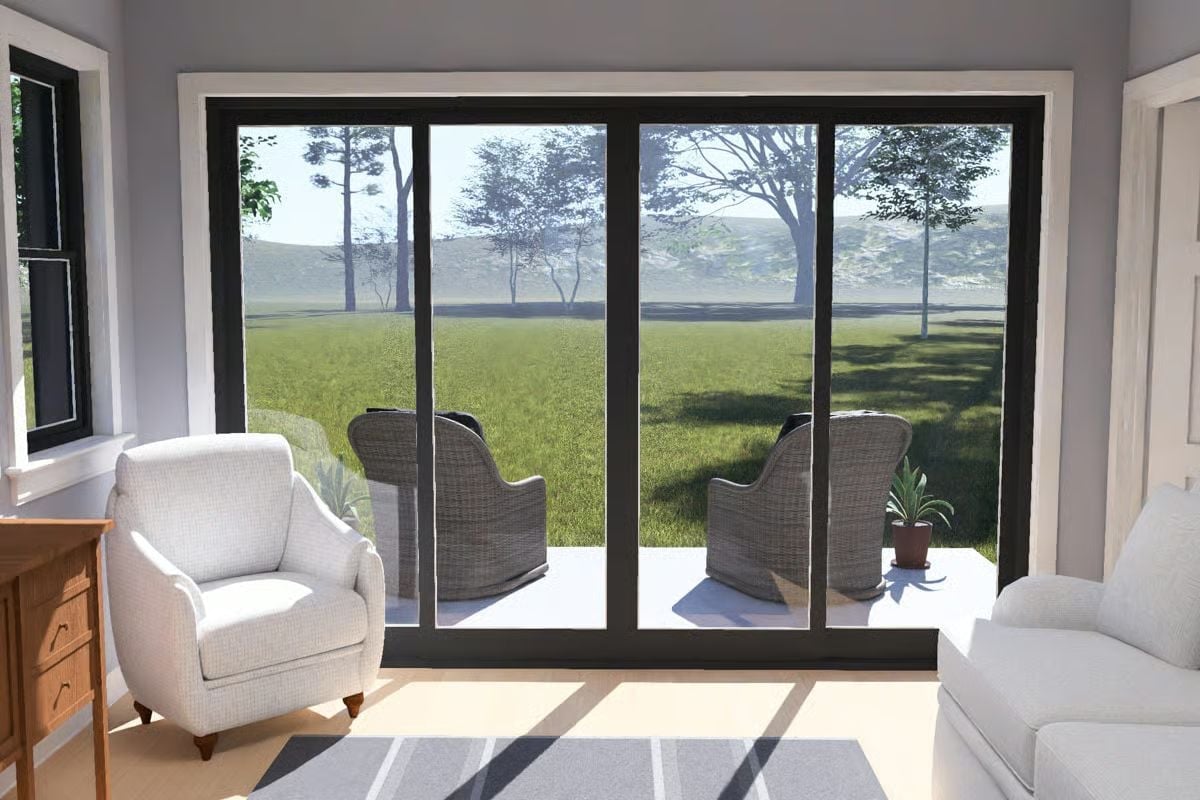 Four Panels of Glass and a Backyard That Pulls You Outside Before Coffee's Done