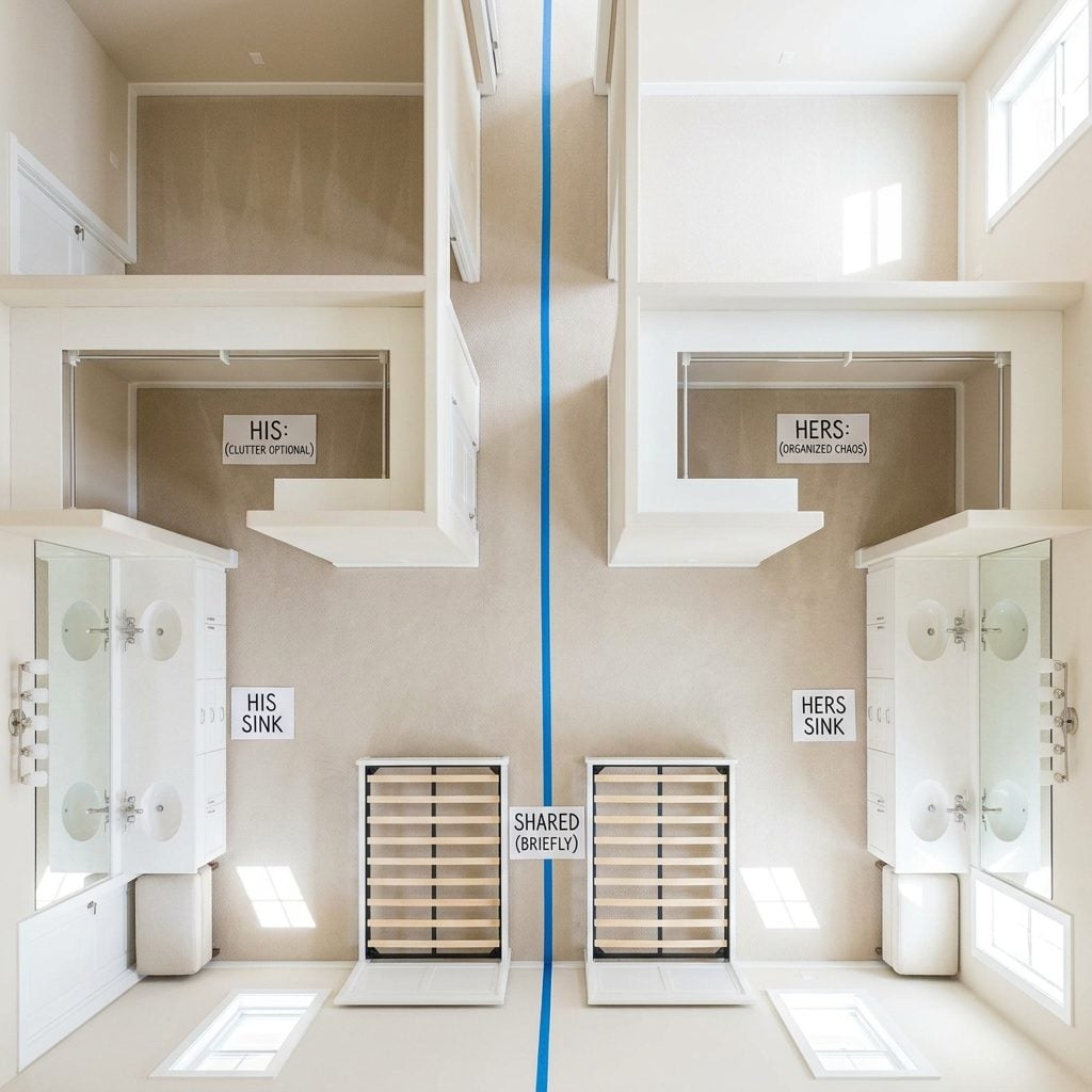 Why His-and-Hers Everything Is Quietly Building a Wall Down the Middle of the House