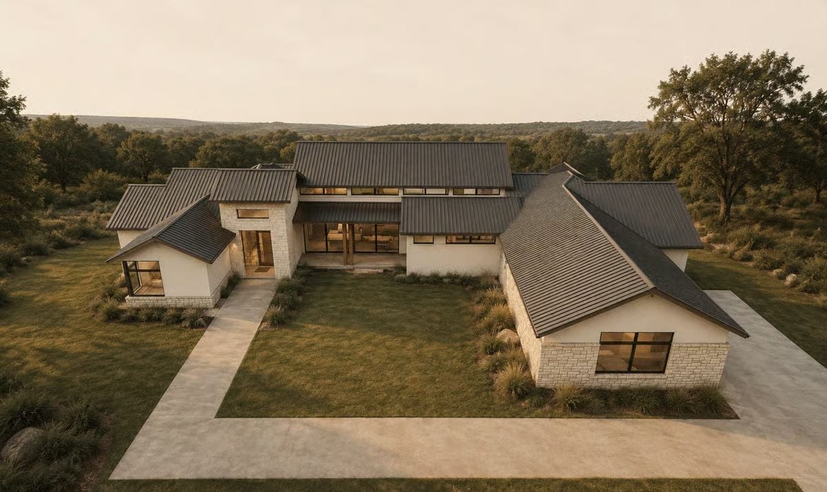 Clerestory Windows and Stone Walls Make This Hill Country Home Look Like It Belongs
