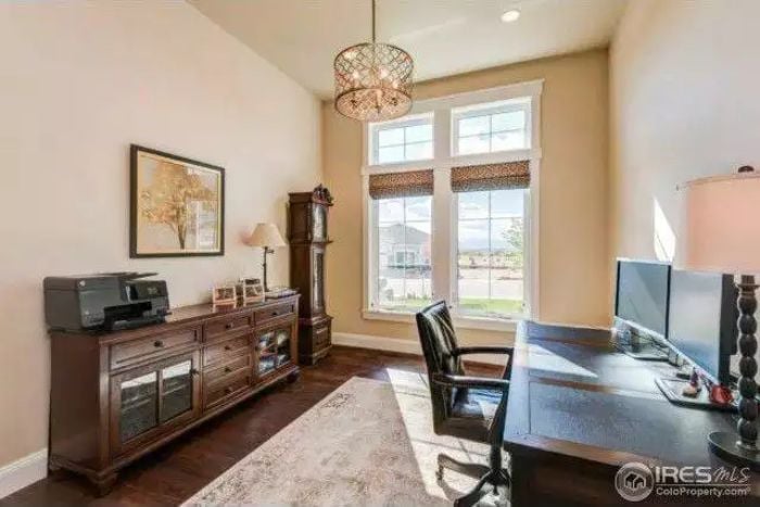 Roman Shades, Leather Chair, and a Printer That Means Business