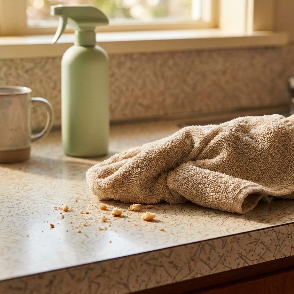 Wiping Down the Counters (Crumbs and All)