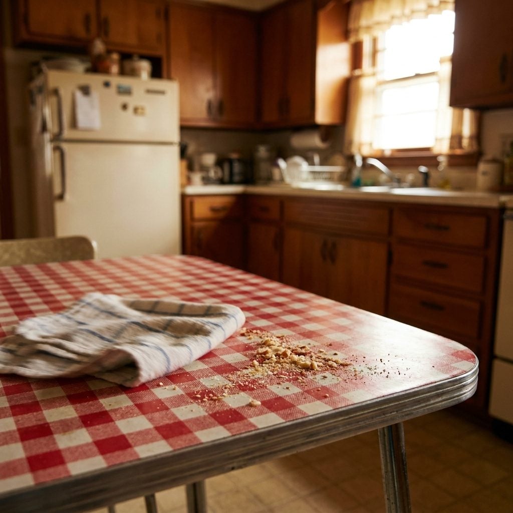 Wiping Down the Dining Table Before Lunch Was Even Allowed