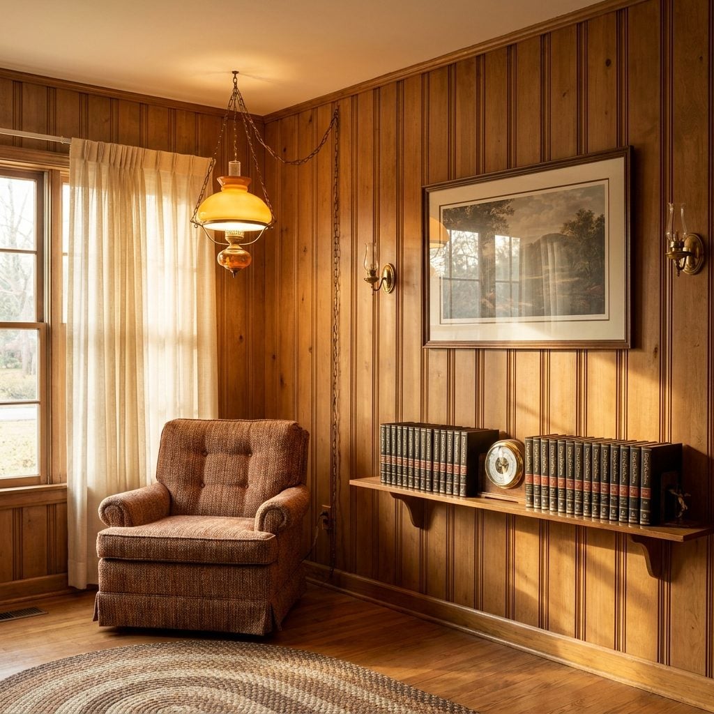 The Wood-Paneled Walls That Made the Room Feel Like a Cabin