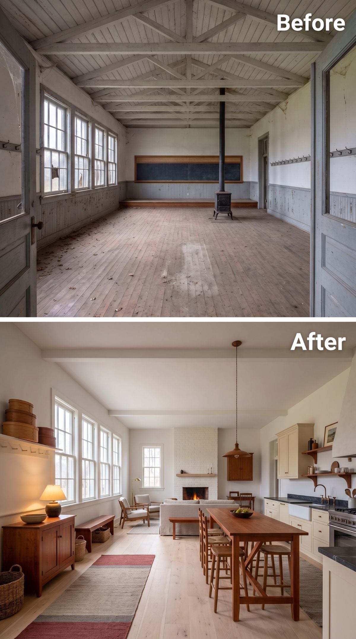 Shaker Stools, Soapstone Counters, and a Schoolhouse That Learned to Feed a Family