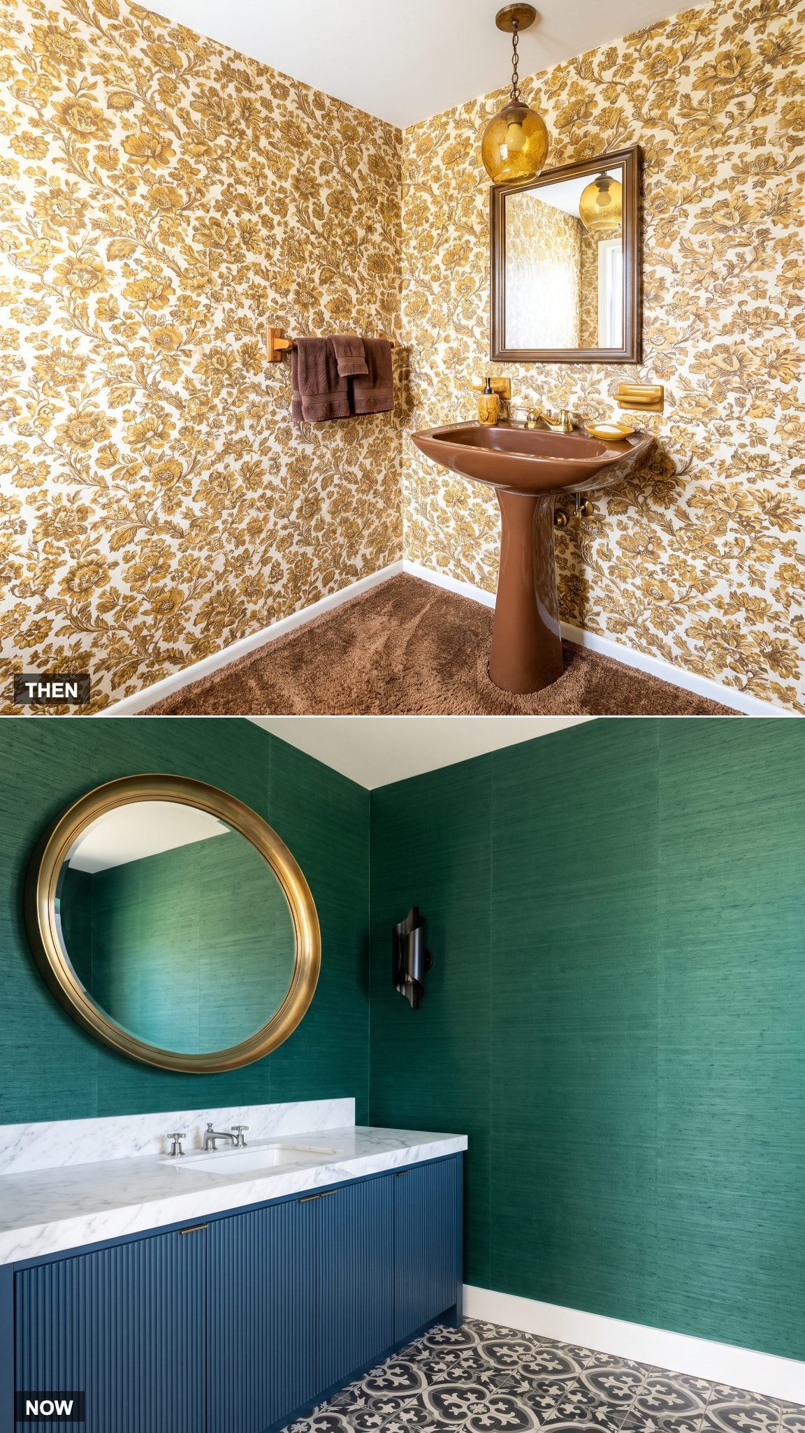 1970: Matching the Rest of the House vs. NOW: A Tiny Room for a Big Experiment