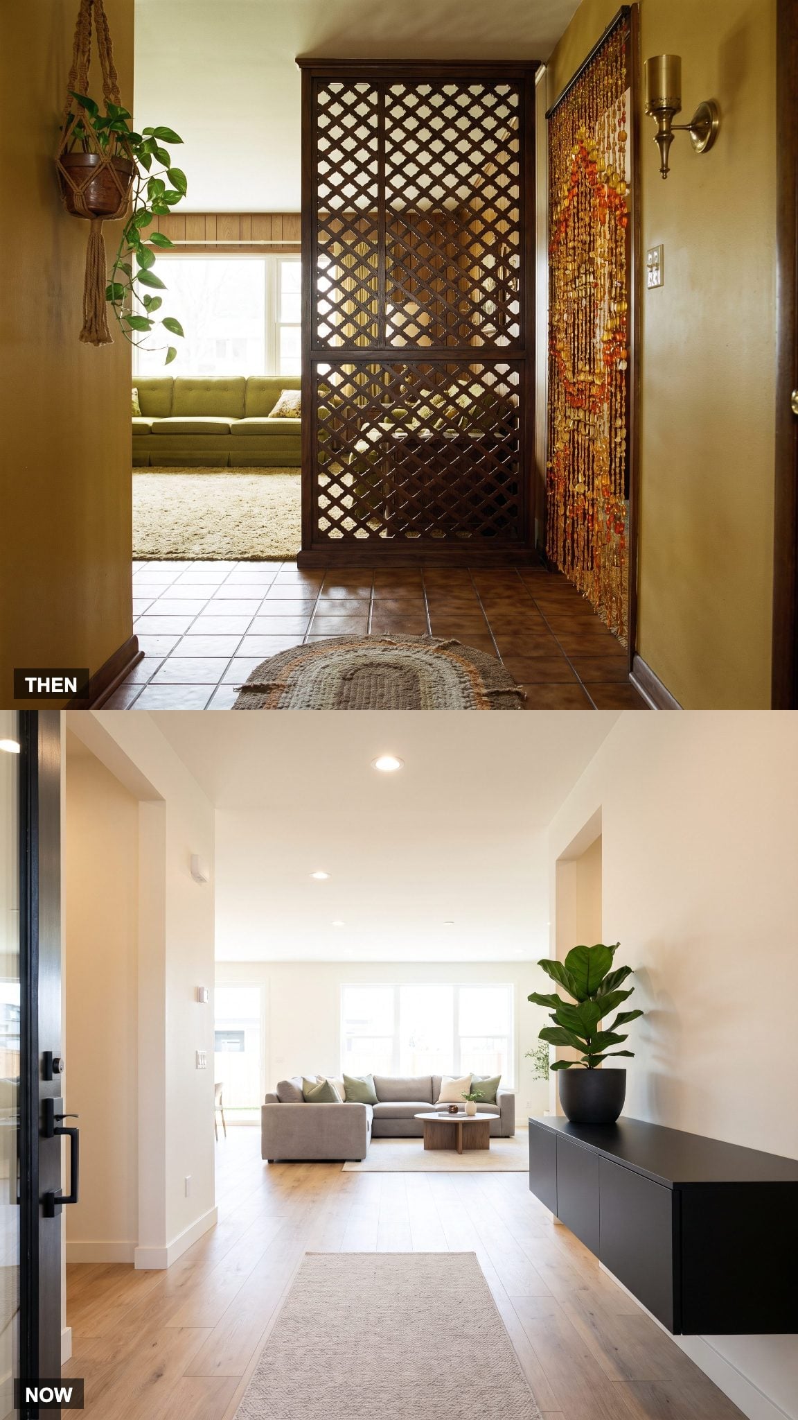 1975: Decorative Room Divider or Screen → NOW: Open Sightlines