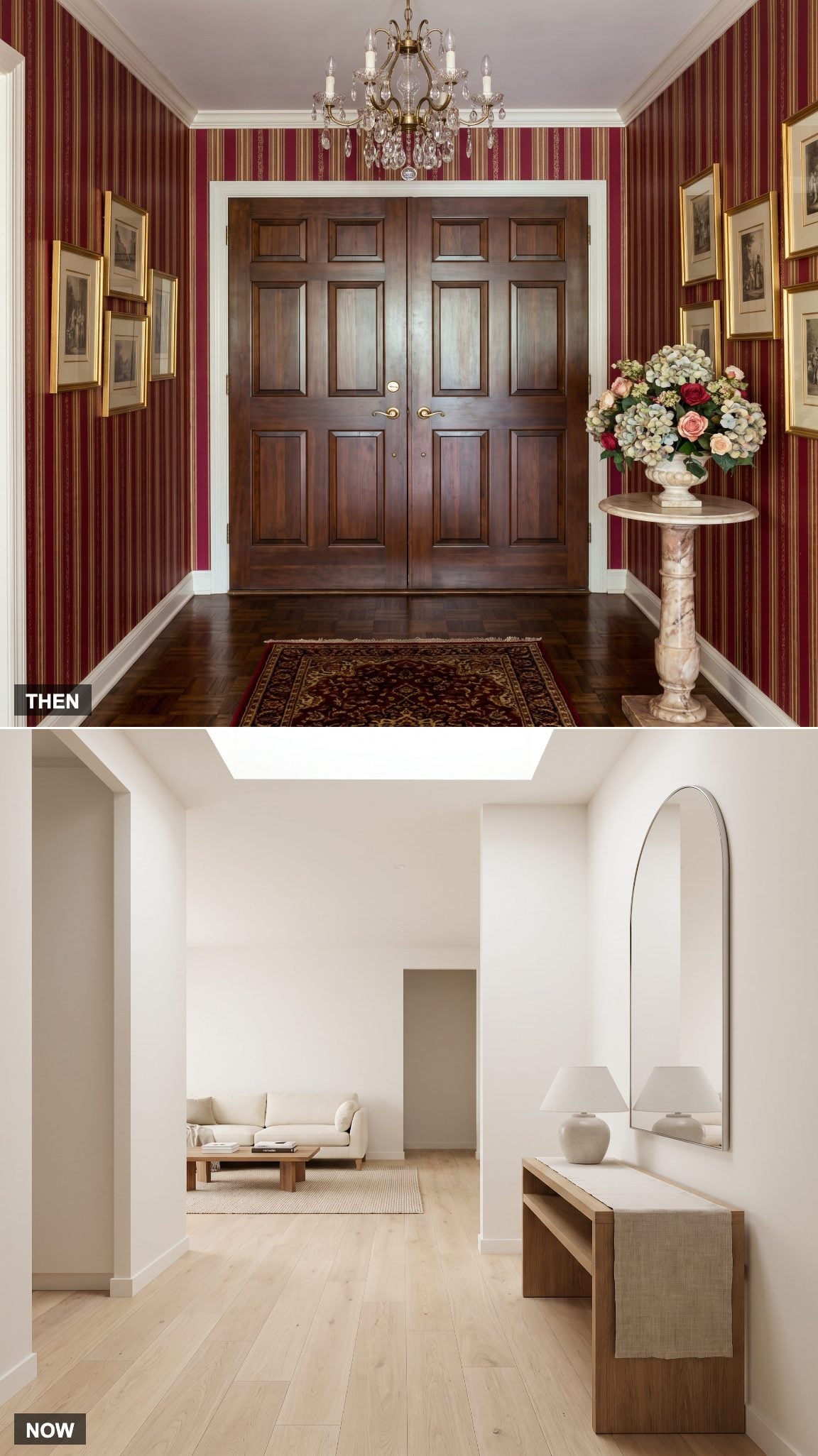 1975: The Foyer as a Sealed Formal Room → NOW: The Entry as a Trailer for the Whole House